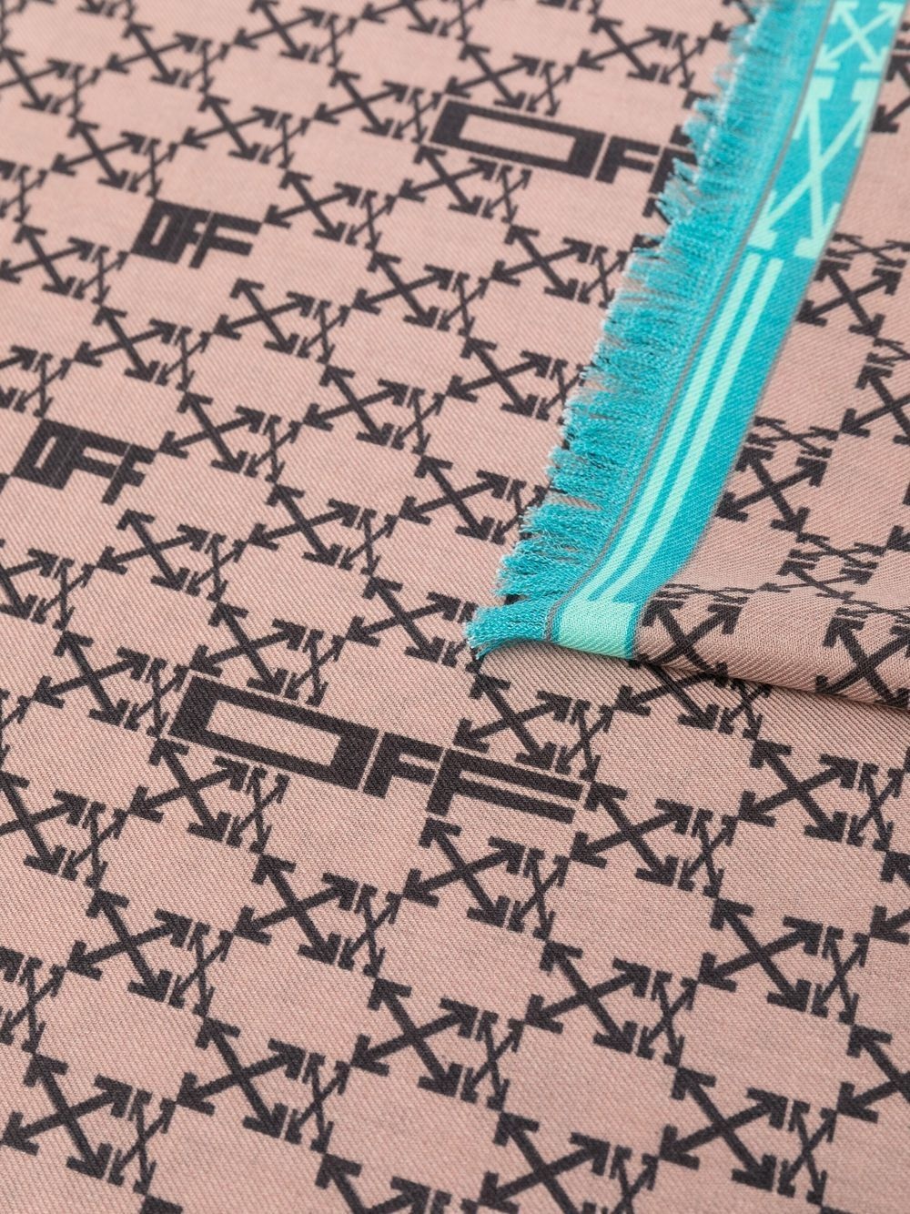 Monogram arrow-print scarf - 3