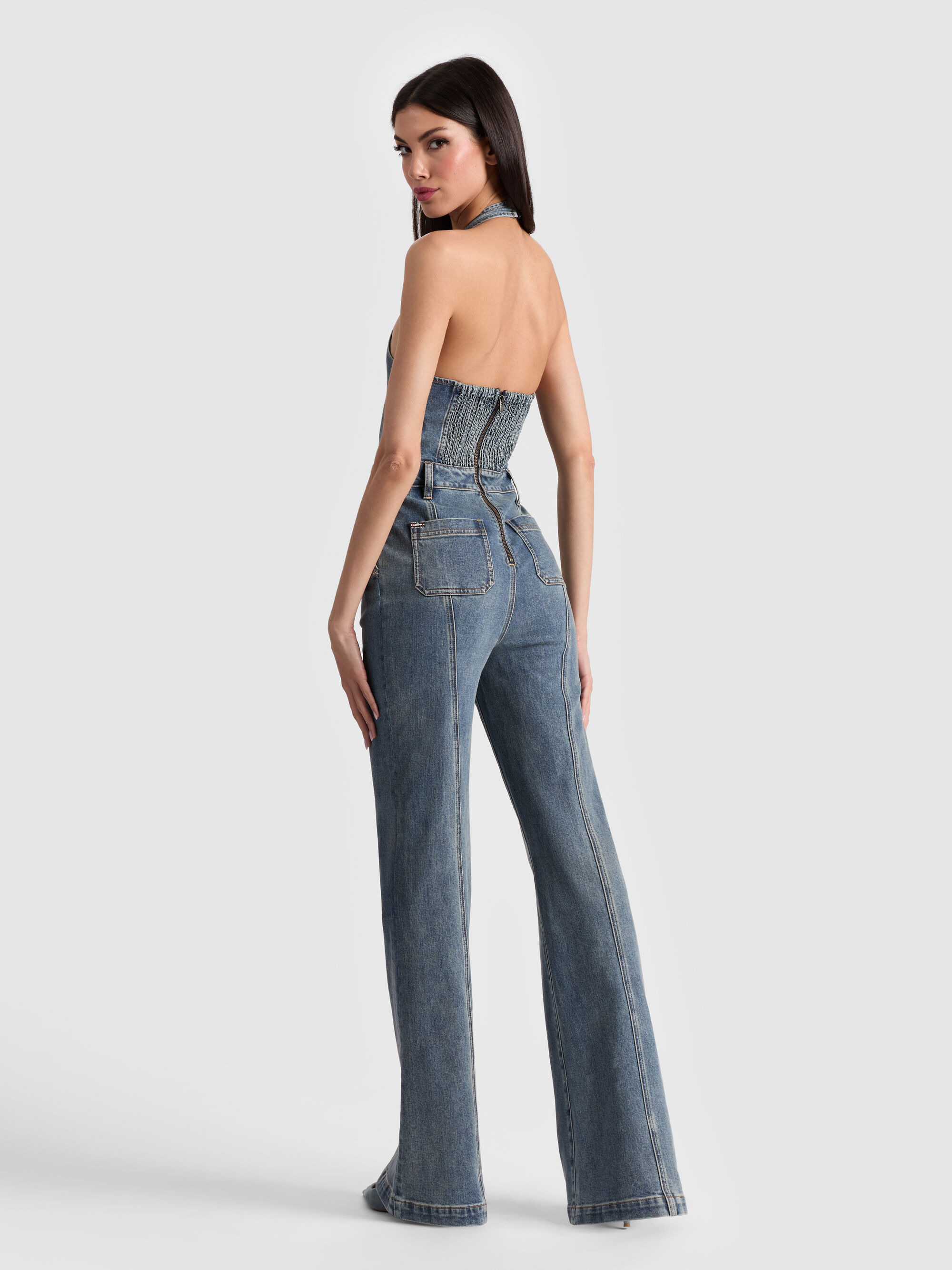 PENNIE DENIM JUMPSUIT - 4