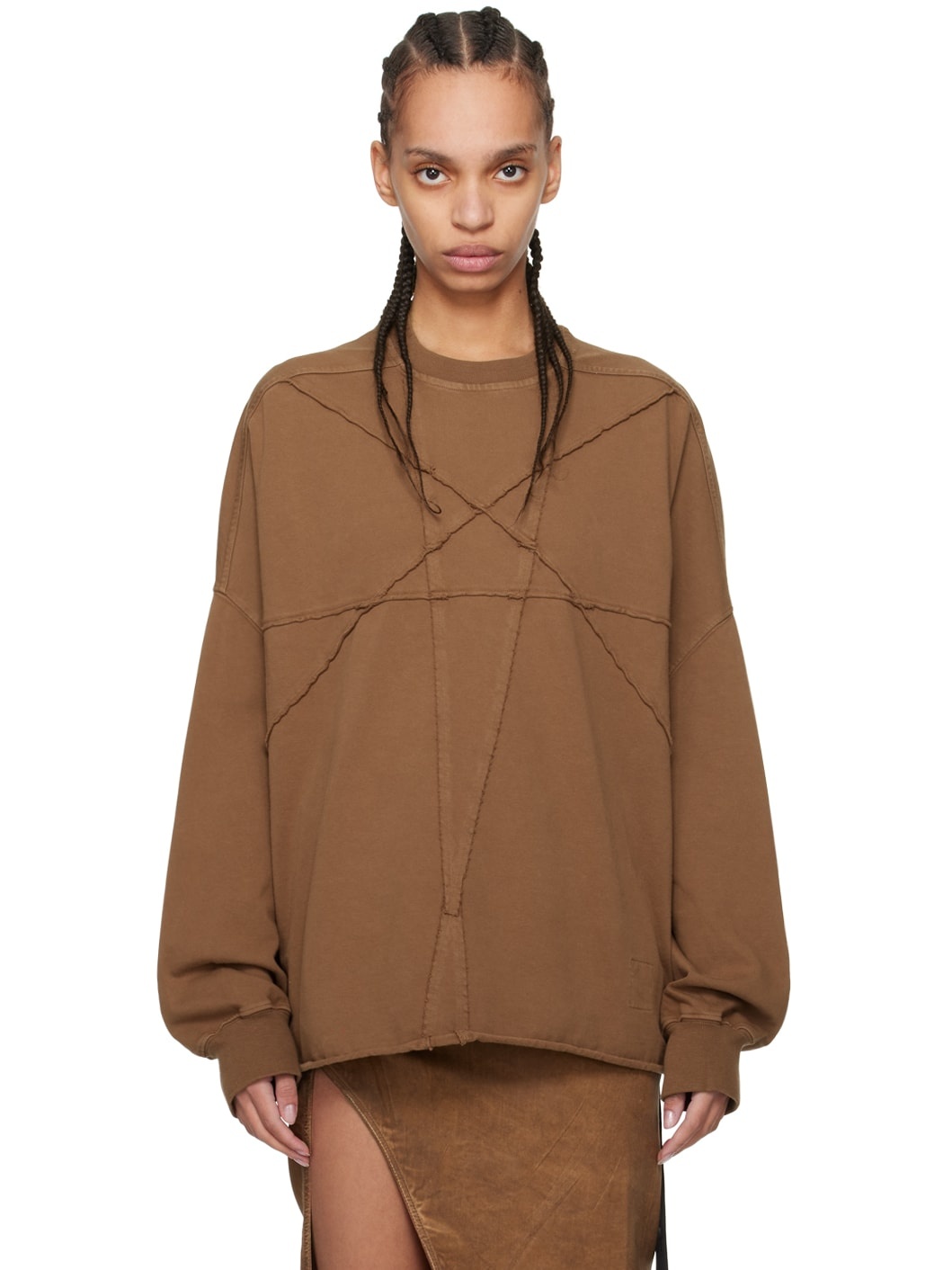 Brown Crater T Sweatshirt - 1