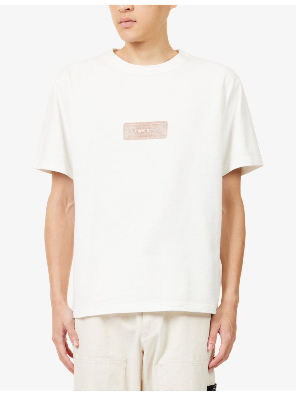 Brand-Print Crewneck Cotton-Jersey T-Shirt - 3