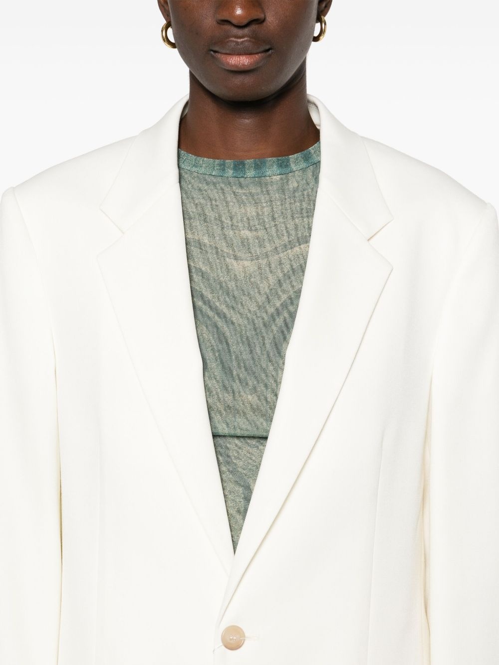twill blazer - 5