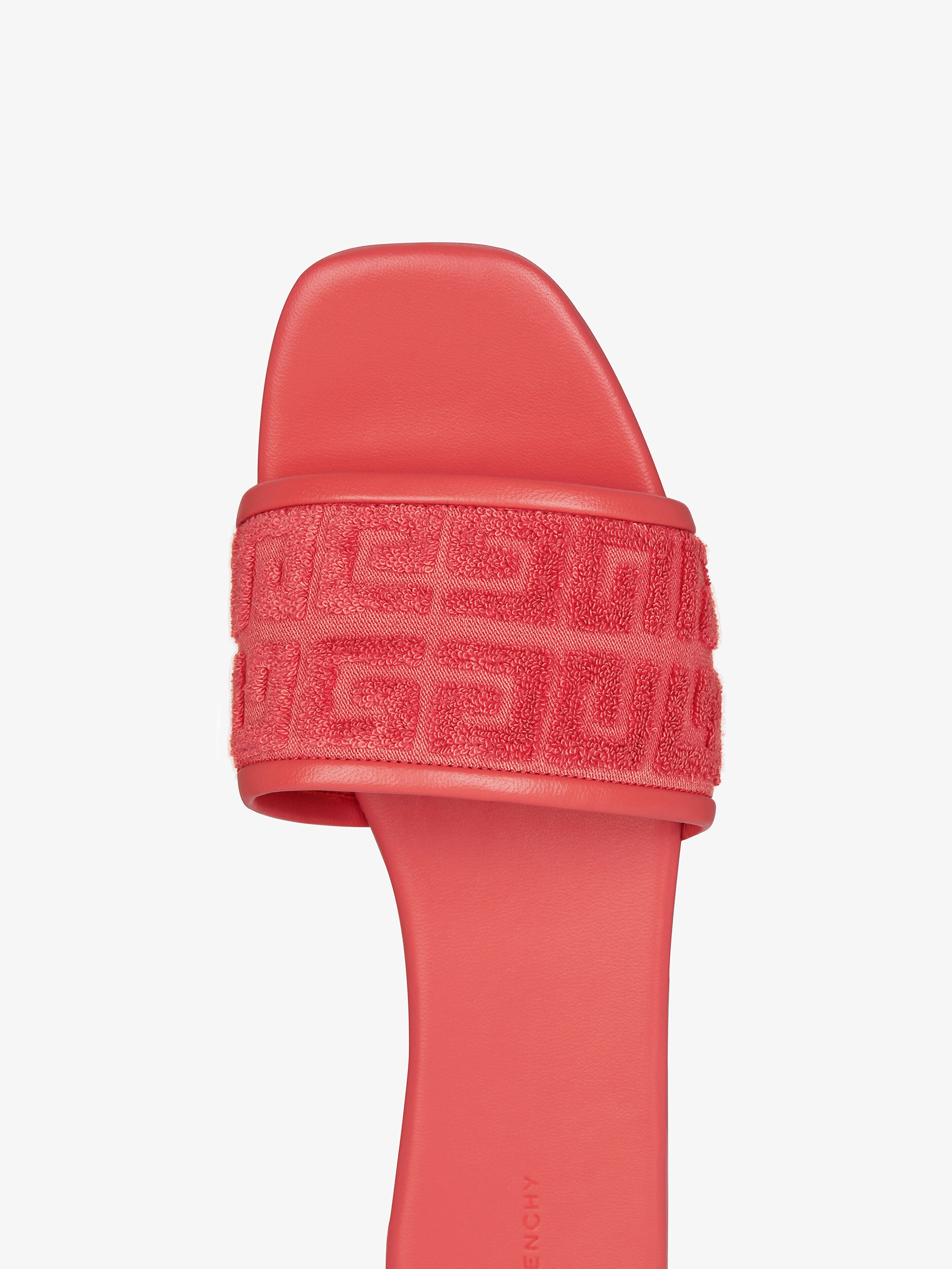 4G FLAT MULES IN 4G COTTON TOWELLING - 5