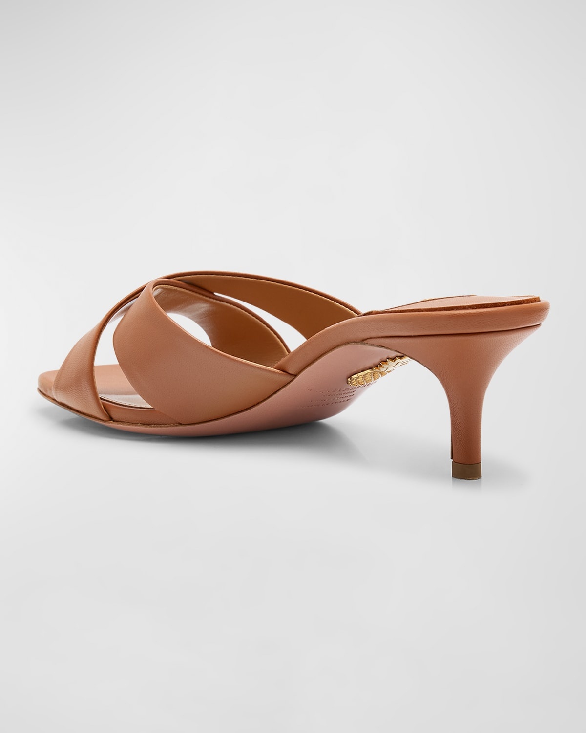 Divine Leather Crisscross Mule Sandals - 3