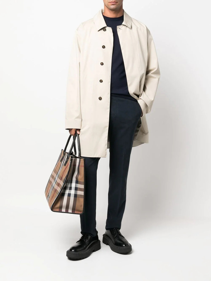Canali ribbed-knit crew neck sweatshirt outlook