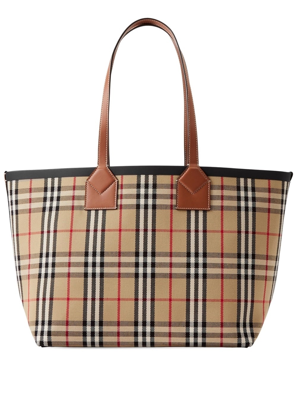 medium London check-pattern tote bag - 1