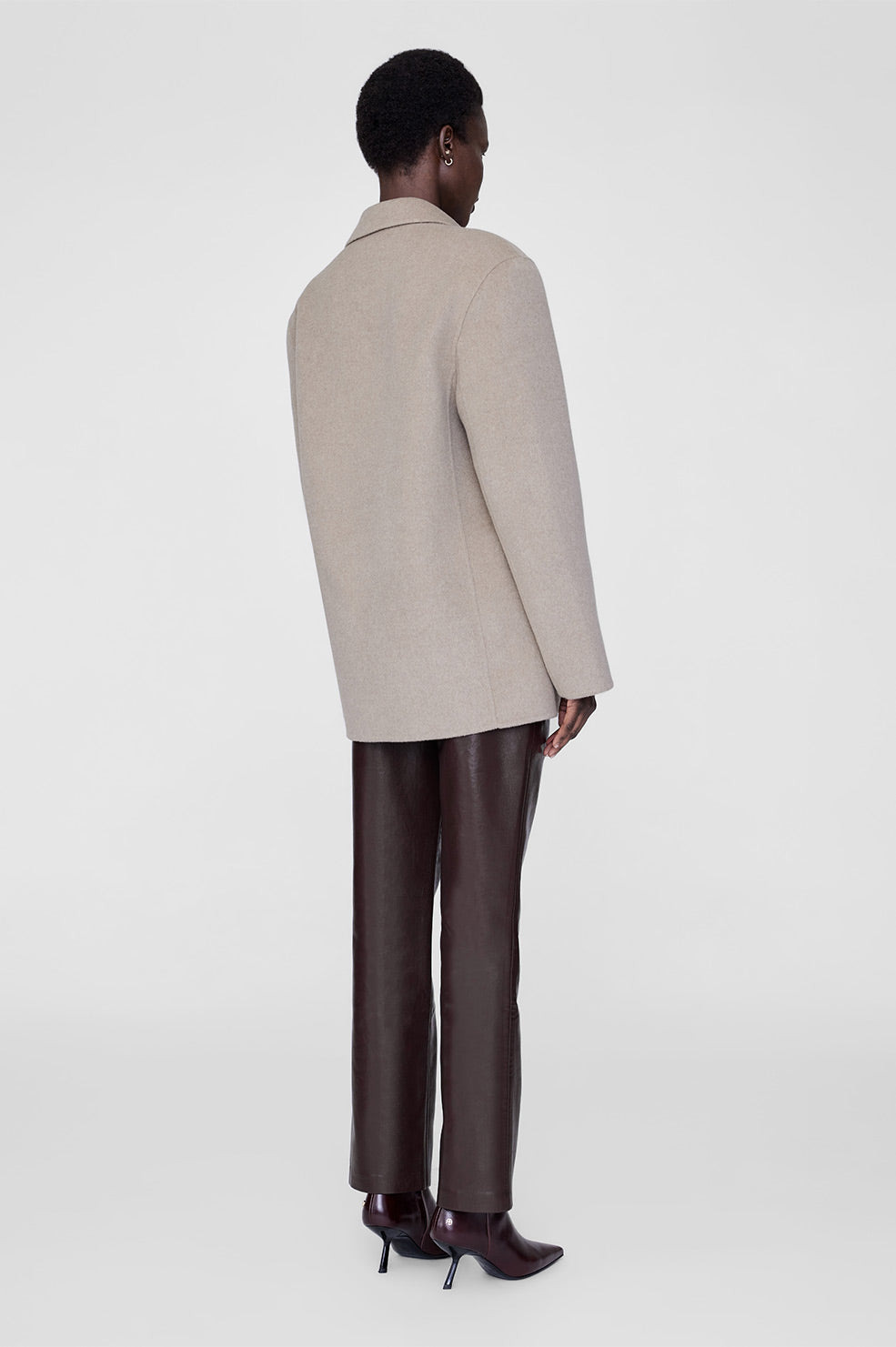 Quinn Blazer - Oatmeal Melange Cashmere Blend - 3