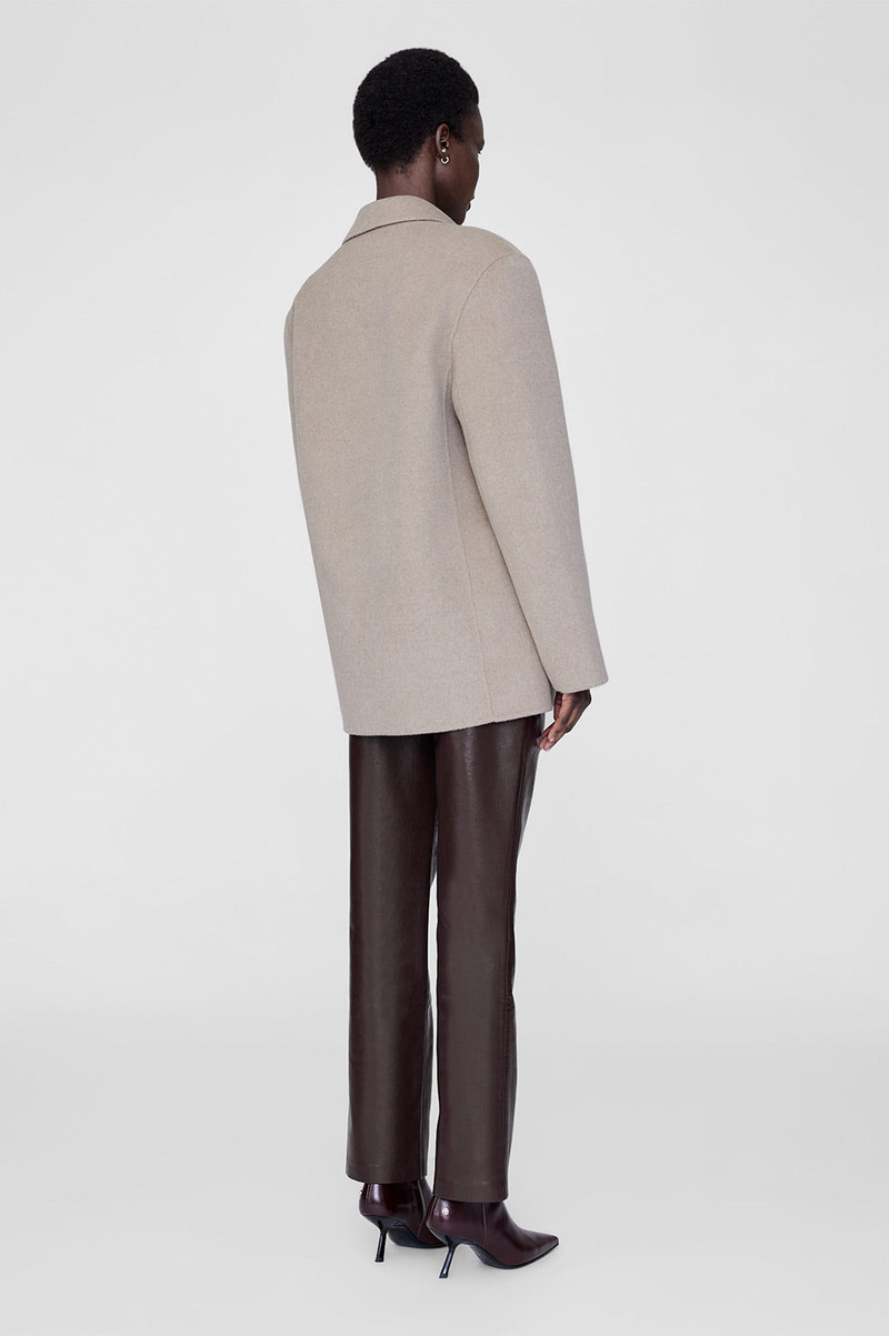 Quinn Blazer - Oatmeal Melange Cashmere Blend 3