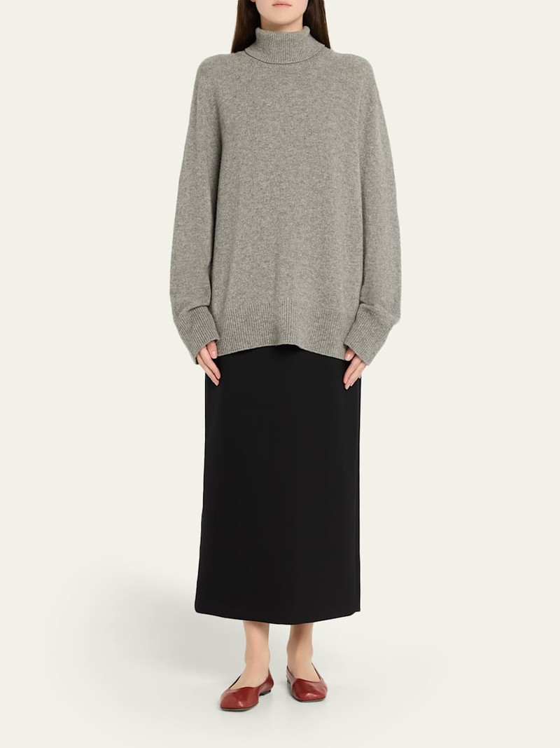 The Row Lambskin Leather Ballerina Flats outlook