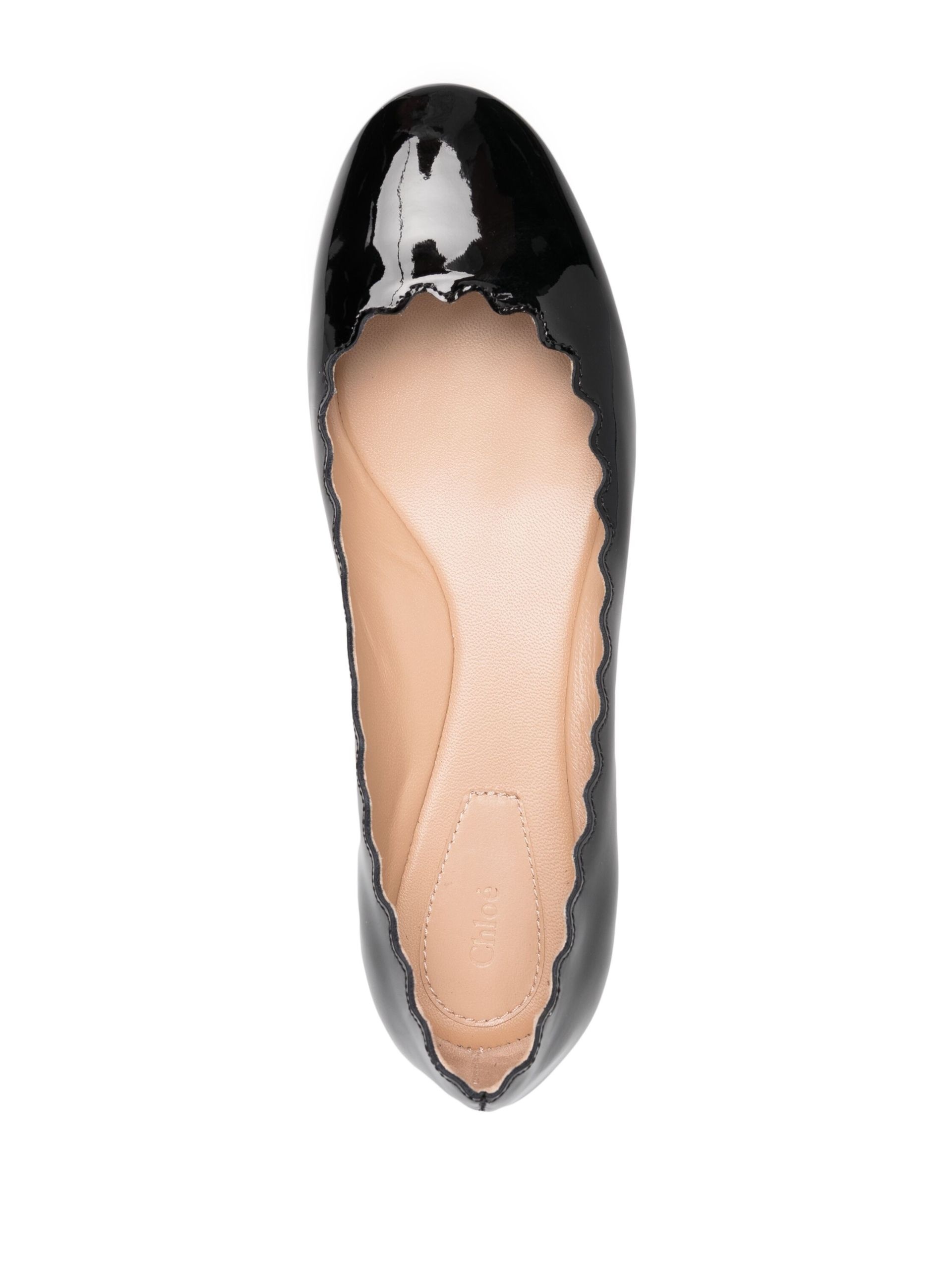 Black Patent Leather Ballet Flats - 4