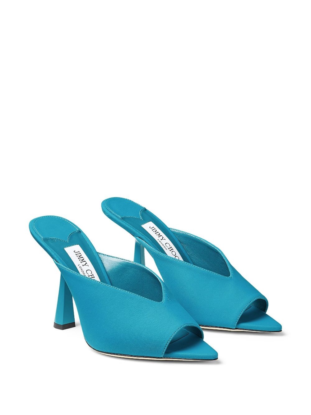 Maryanne 100mm peep-toe mules - 2