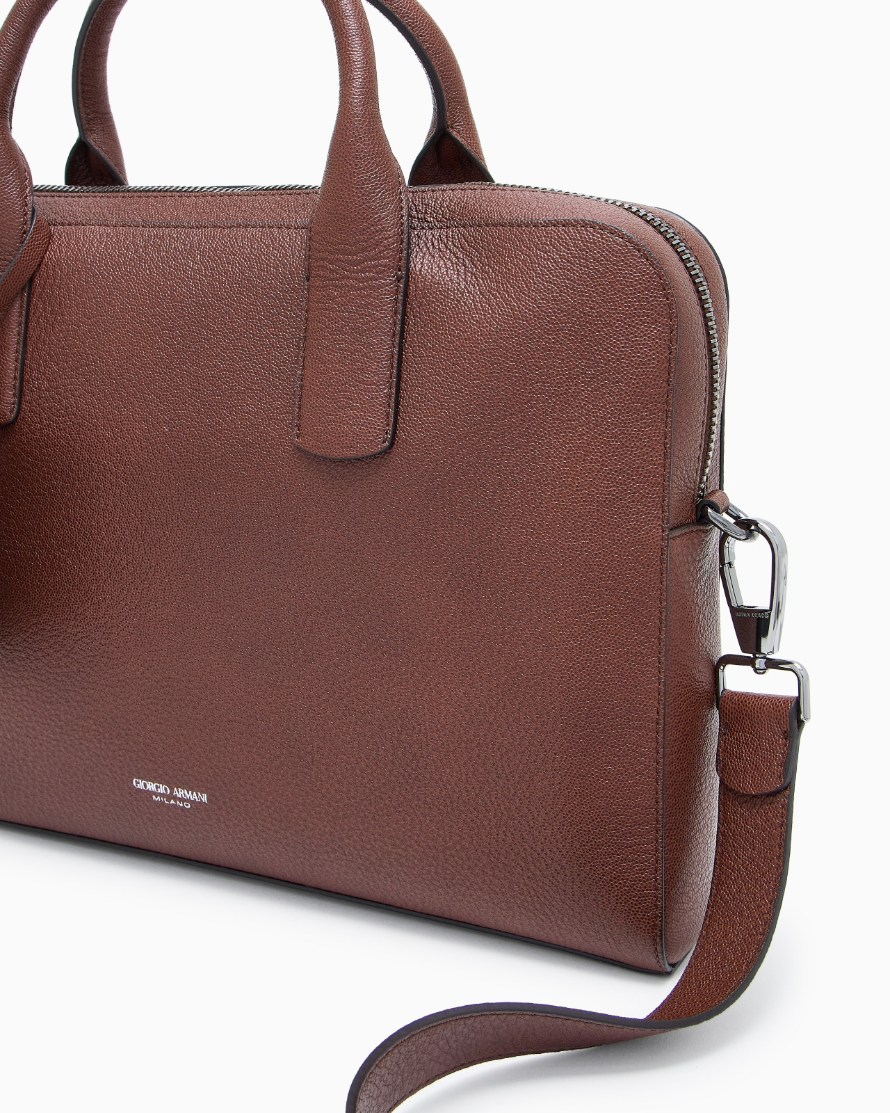 PEBBLED LEATHER BRIEFCASE - 5