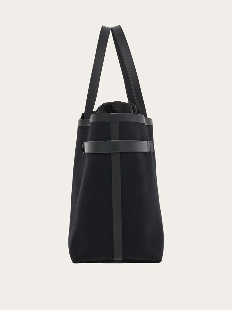 FERRAGAMO TOTE BAG WITH GANCINI BUCKLES (L) outlook