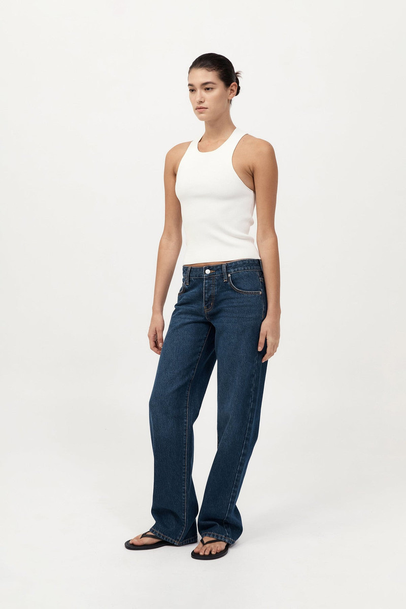 90s Low Rise Jeans - Dark Indigo 4