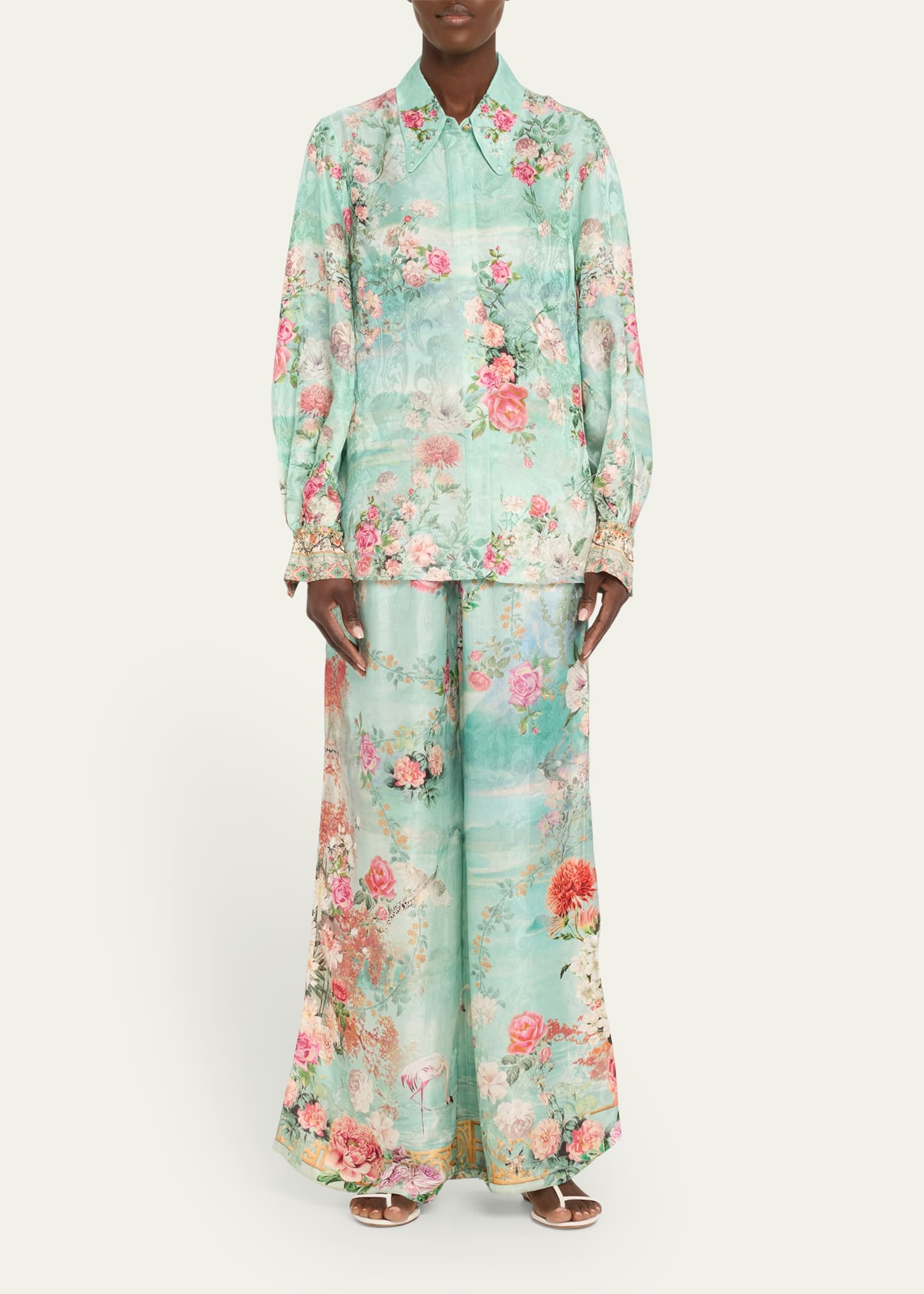 The Jewellery Museum Silk Lounge Pants - 2