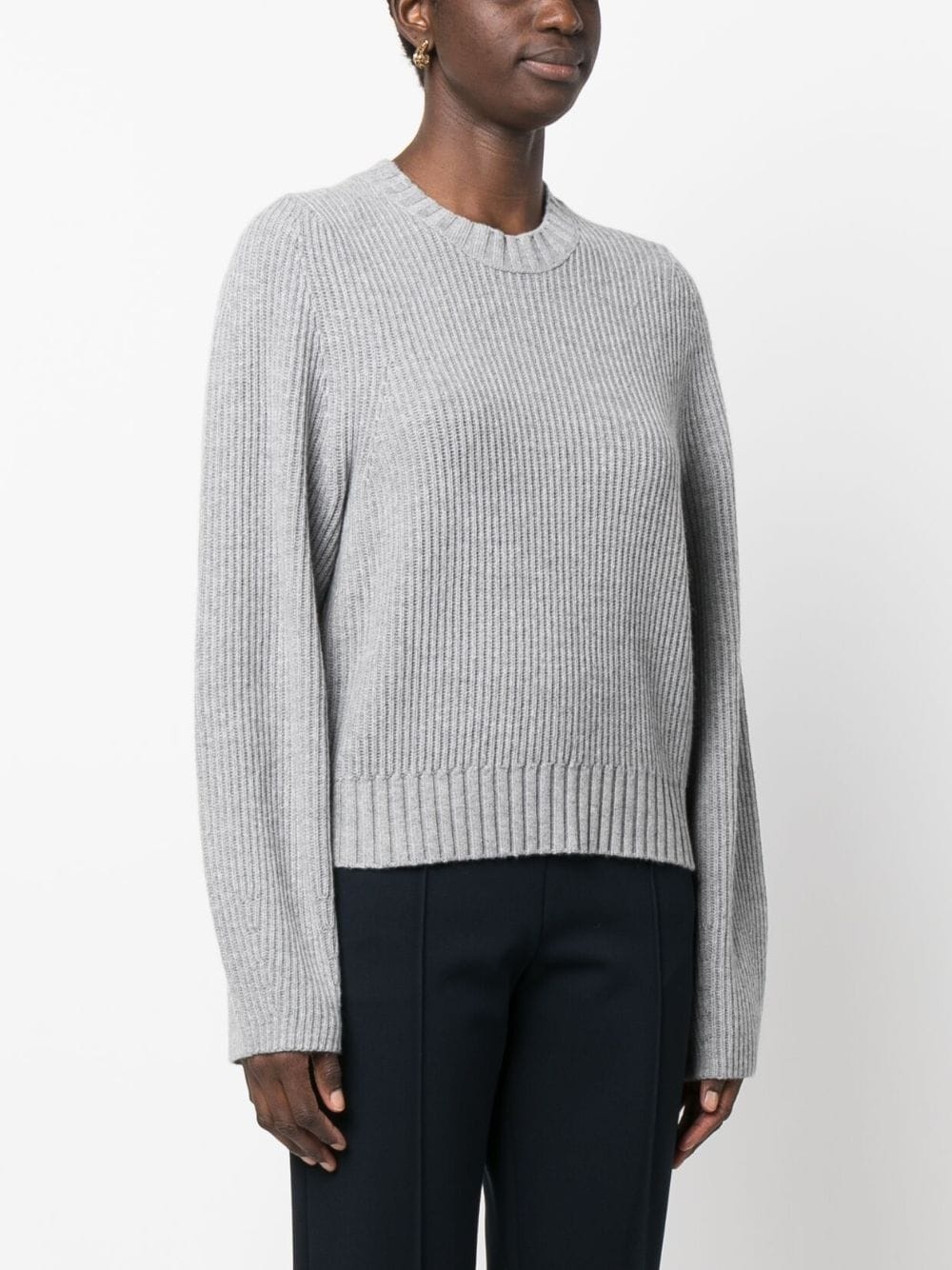 ribbed-knit sweatshirt - 3