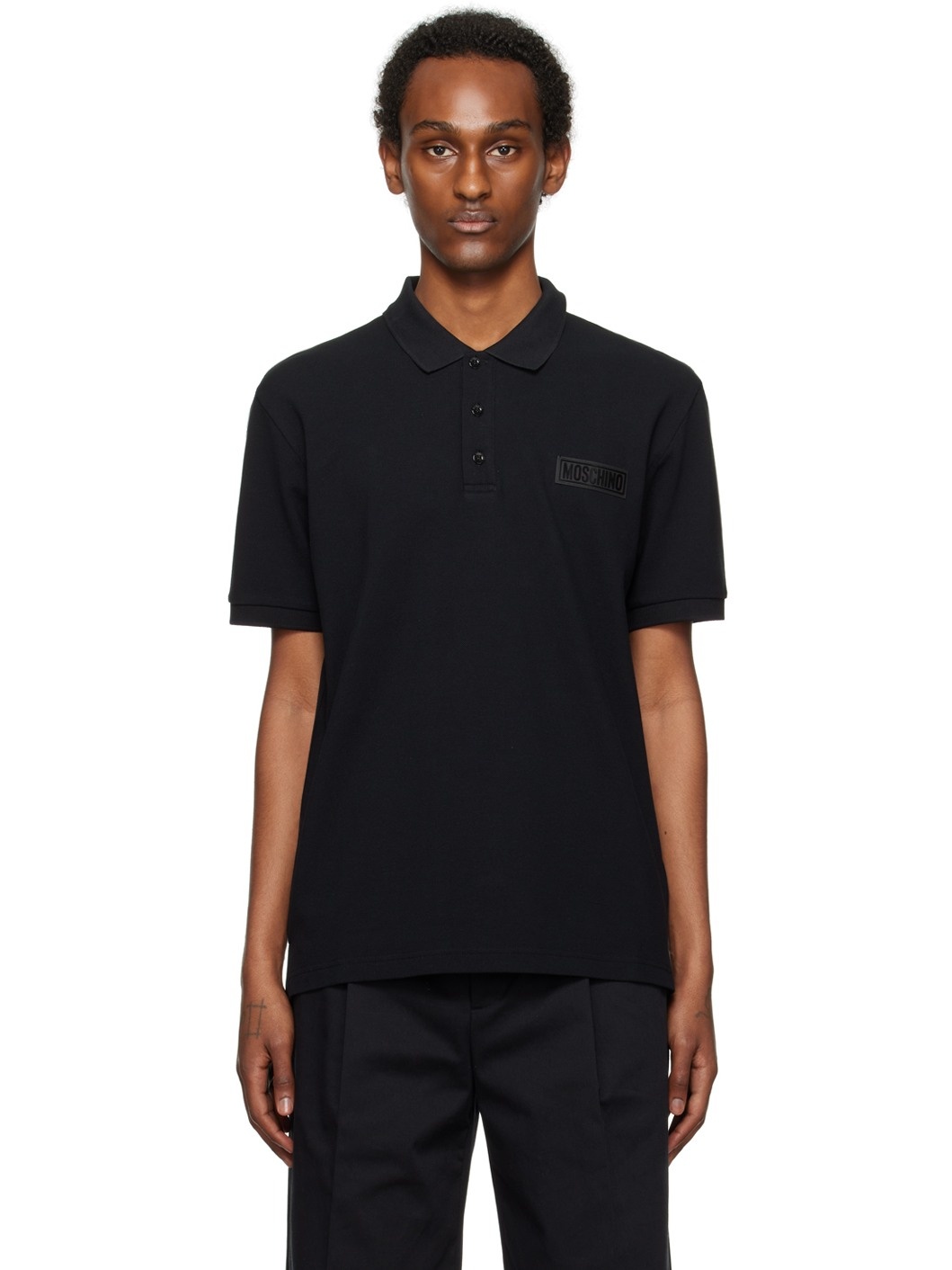 Black Patch Polo - 1