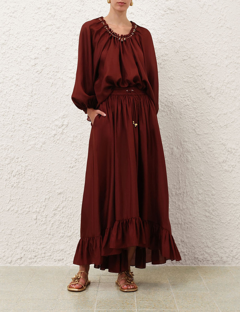 Zimmermann ASTER MAXI SKIRT outlook