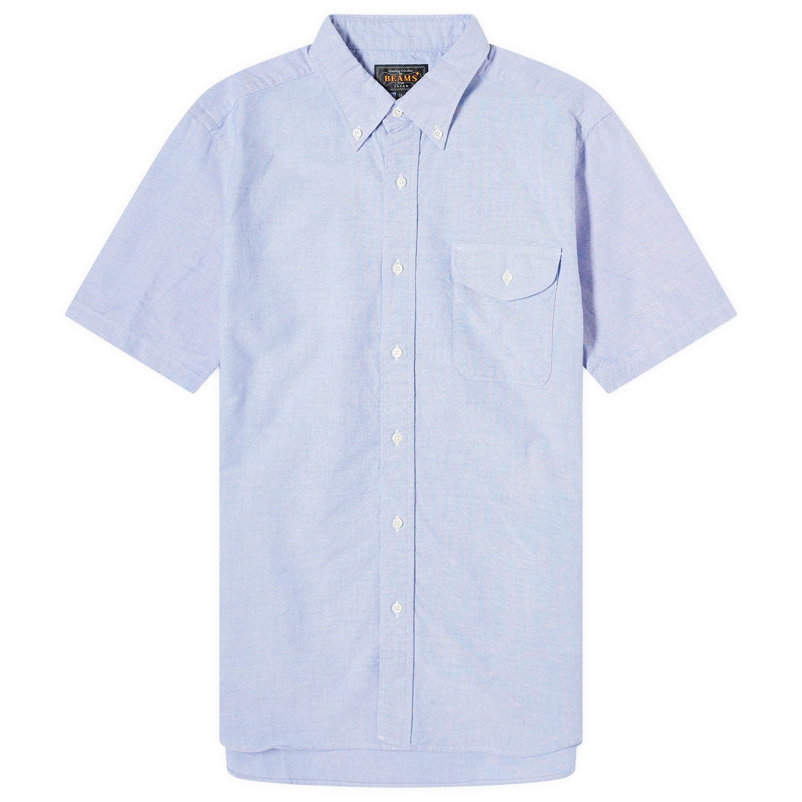 Beams Plus Button Down Short Sleeve Oxford Shirt - 1