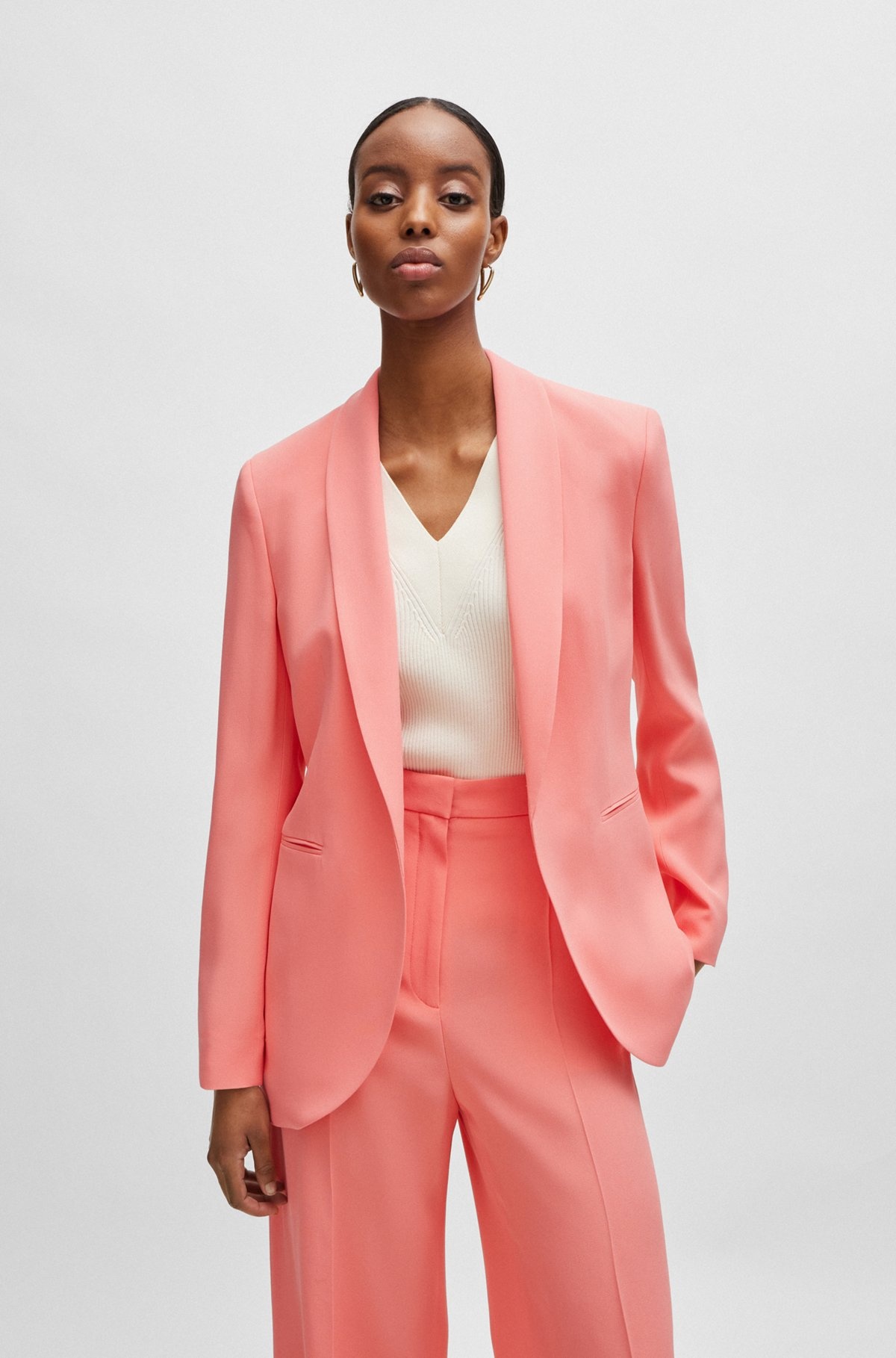REGULAR-FIT JACKET WITH EDGE-TO-EDGE FRONT - 2