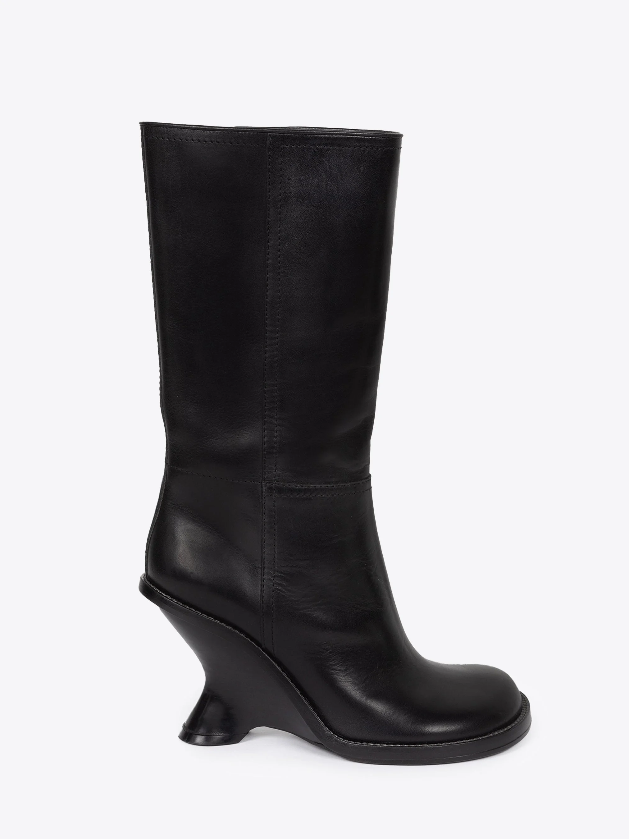 LEATHER WEDGE BOOTS - 1
