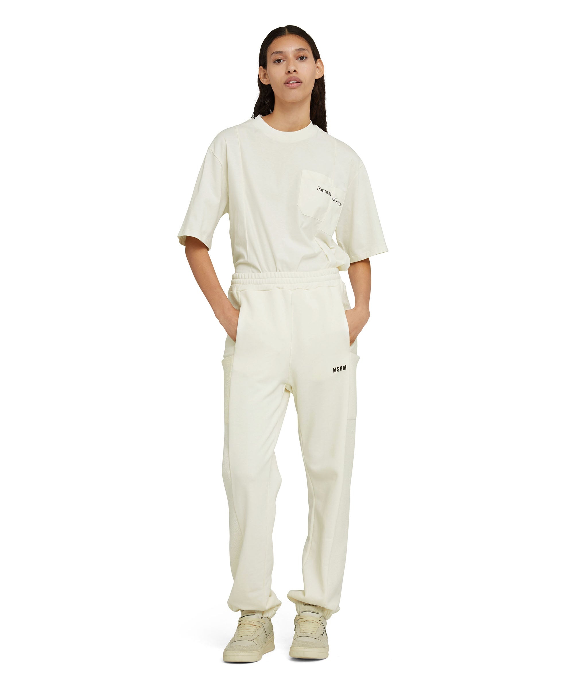 Organic cotton crewneck t-shirt from the MSGM Fantastic Green Capsule - 4
