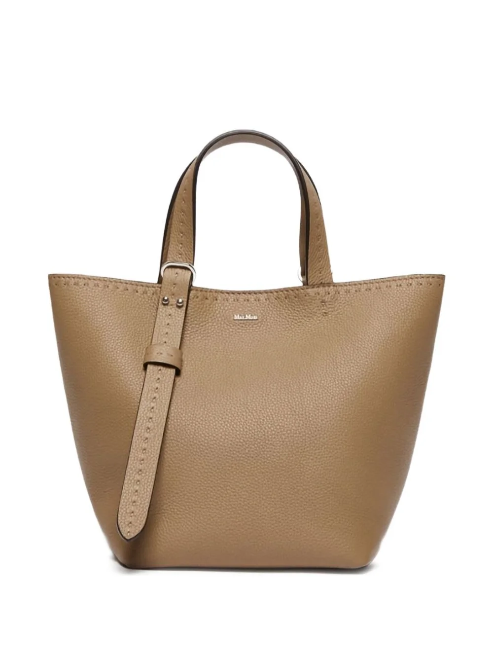 stitch-detail bucket handbag - 1