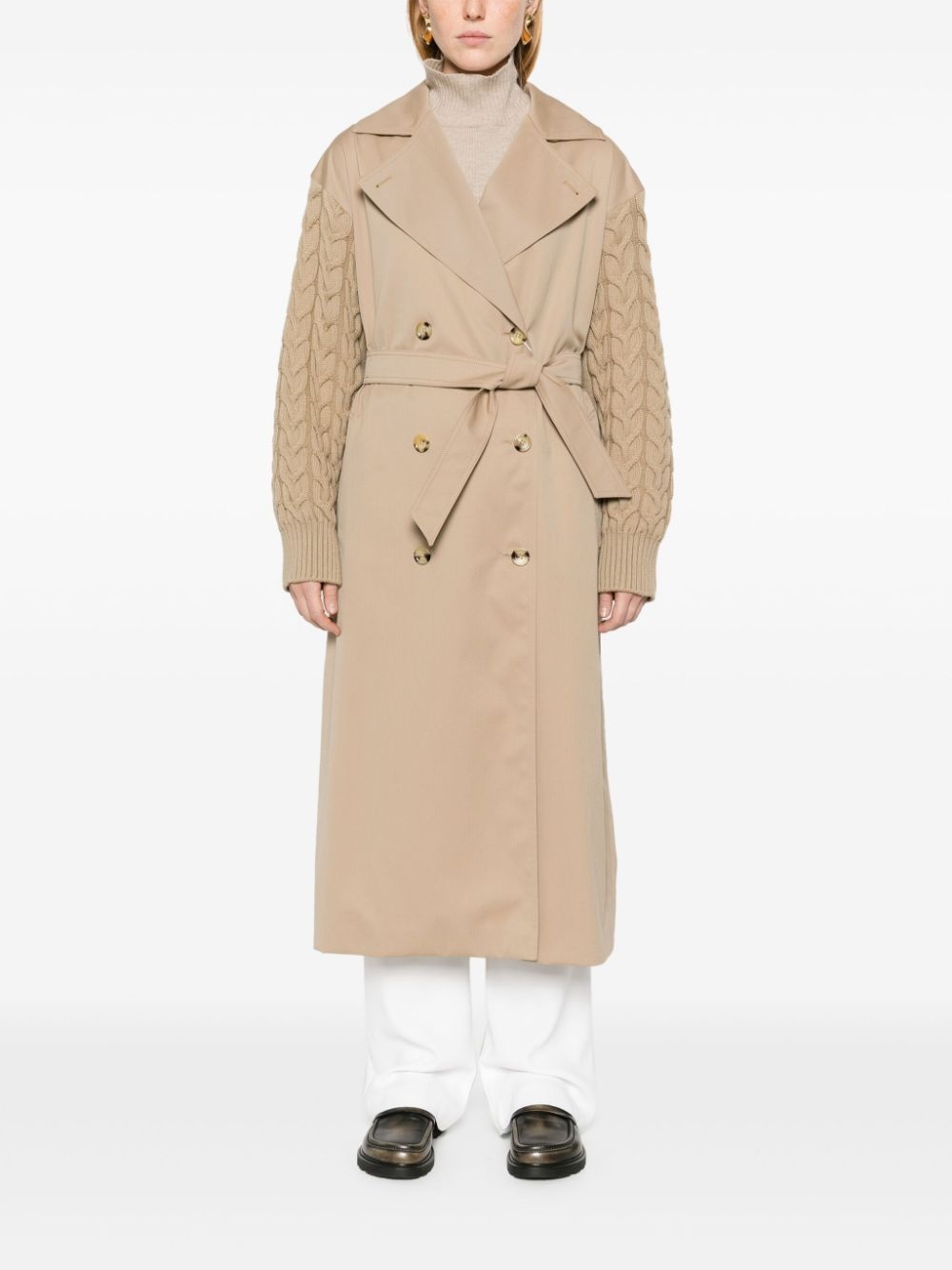 water-repellent gabardine trench coat - 2