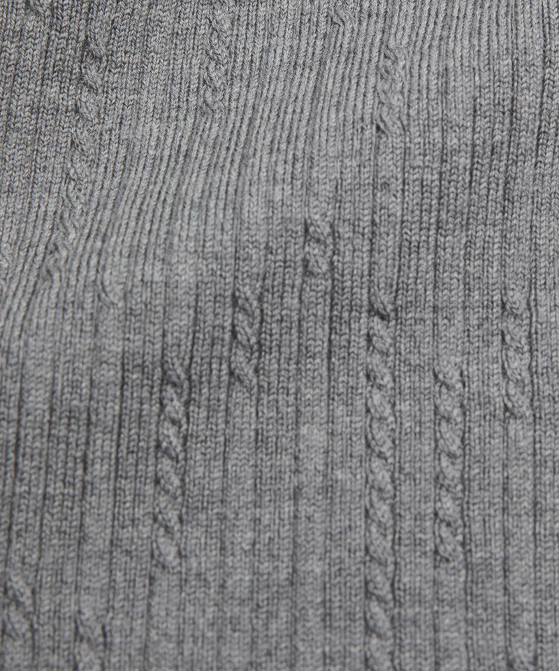 Micro Cable Merino-Blend Buttoned Midi Dress 5