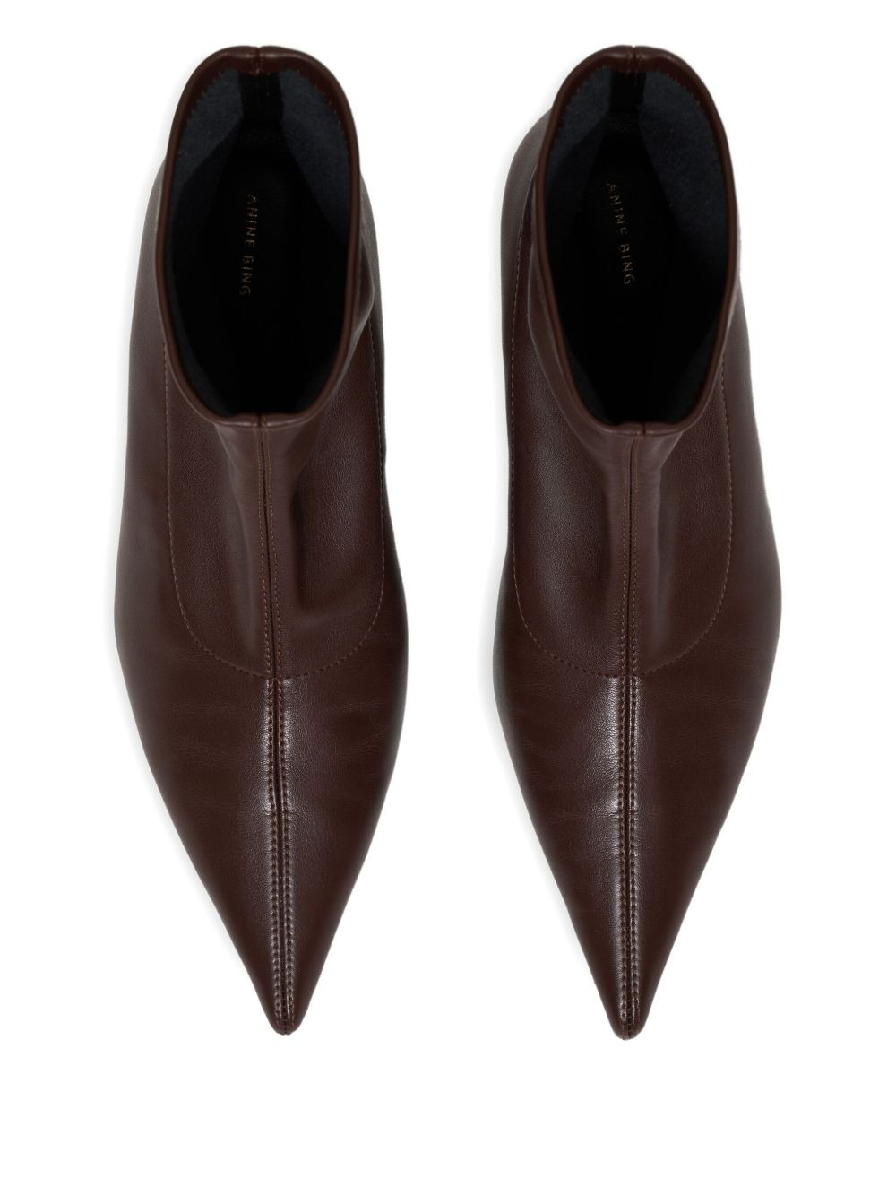 50mm pointed-toe boots - 3