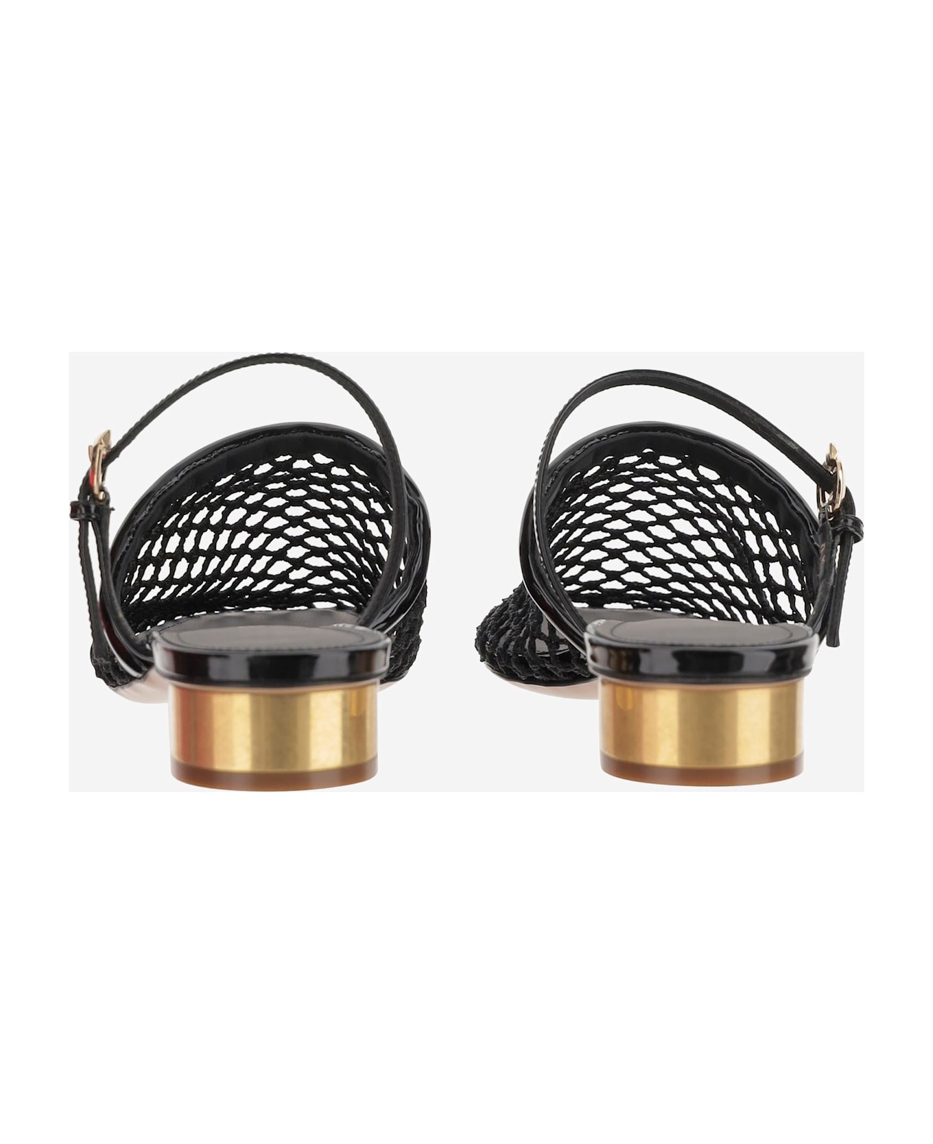 サンダル・ミュール Salvatore Ferragamo Mesh And Leather Mules Ferragamo Mesh And Leather Mules | italist