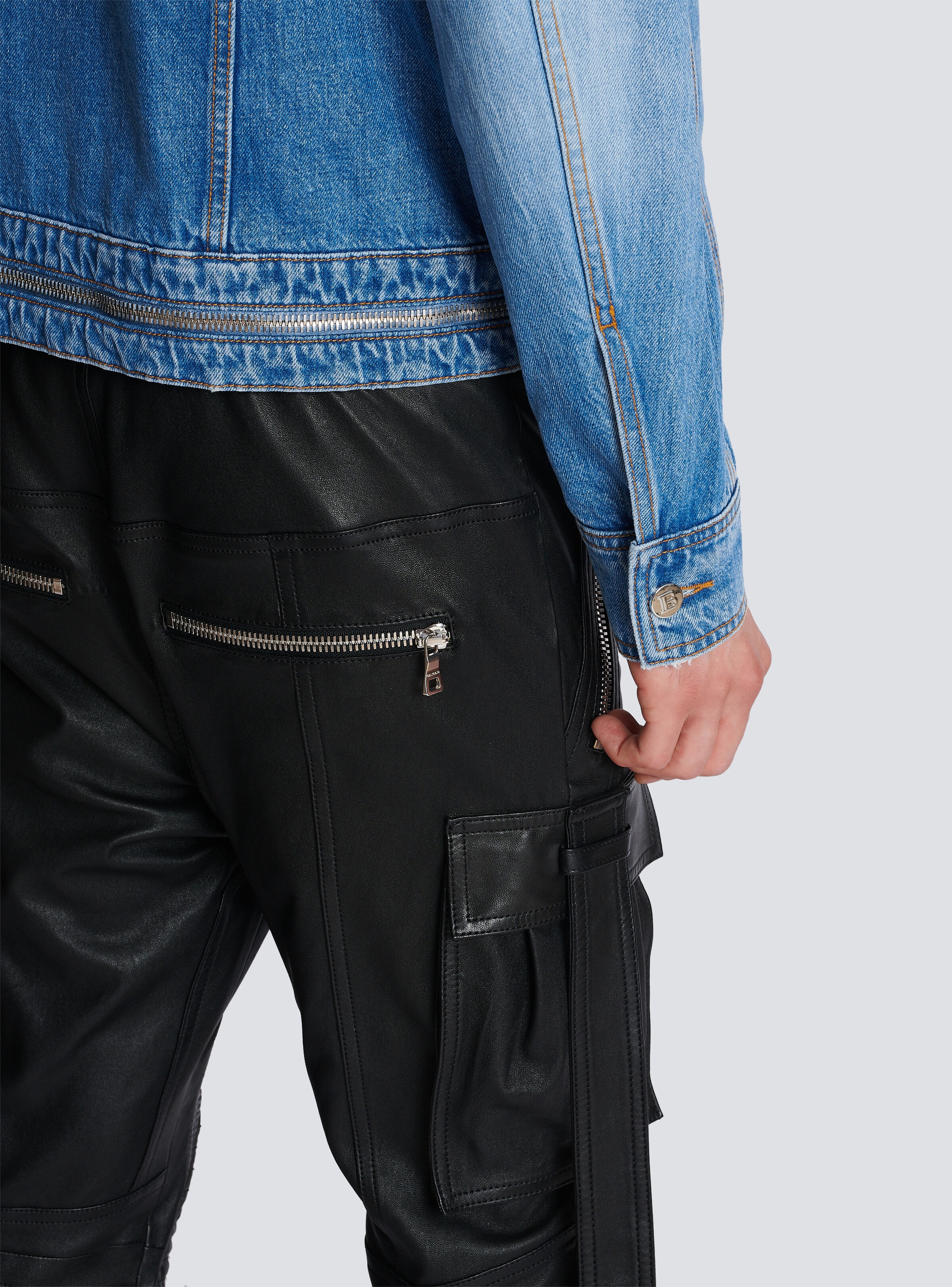 Denim jacket with zip fastening - 6