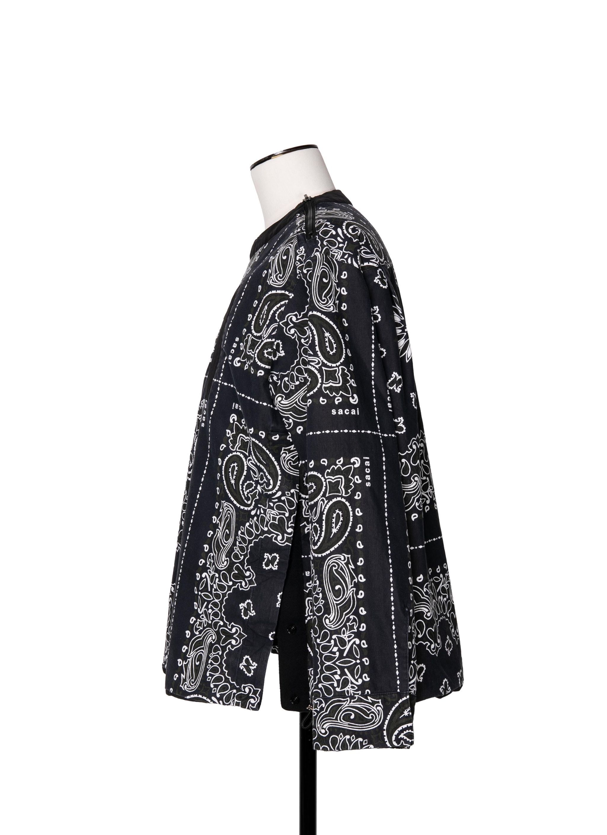 Bandana Print Reversible Pullover - 3