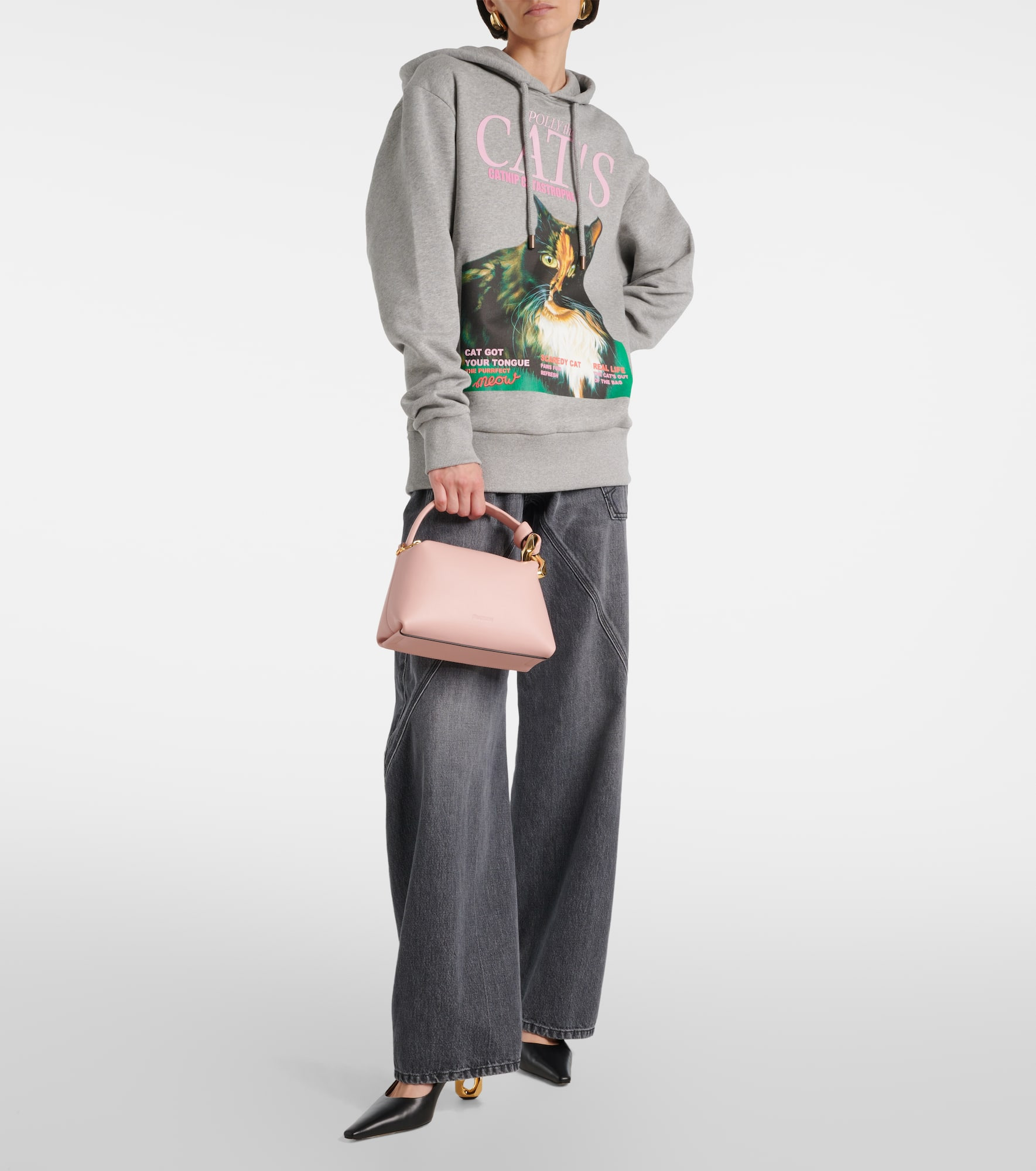 Printed cotton-blend jersey hoodie - 2