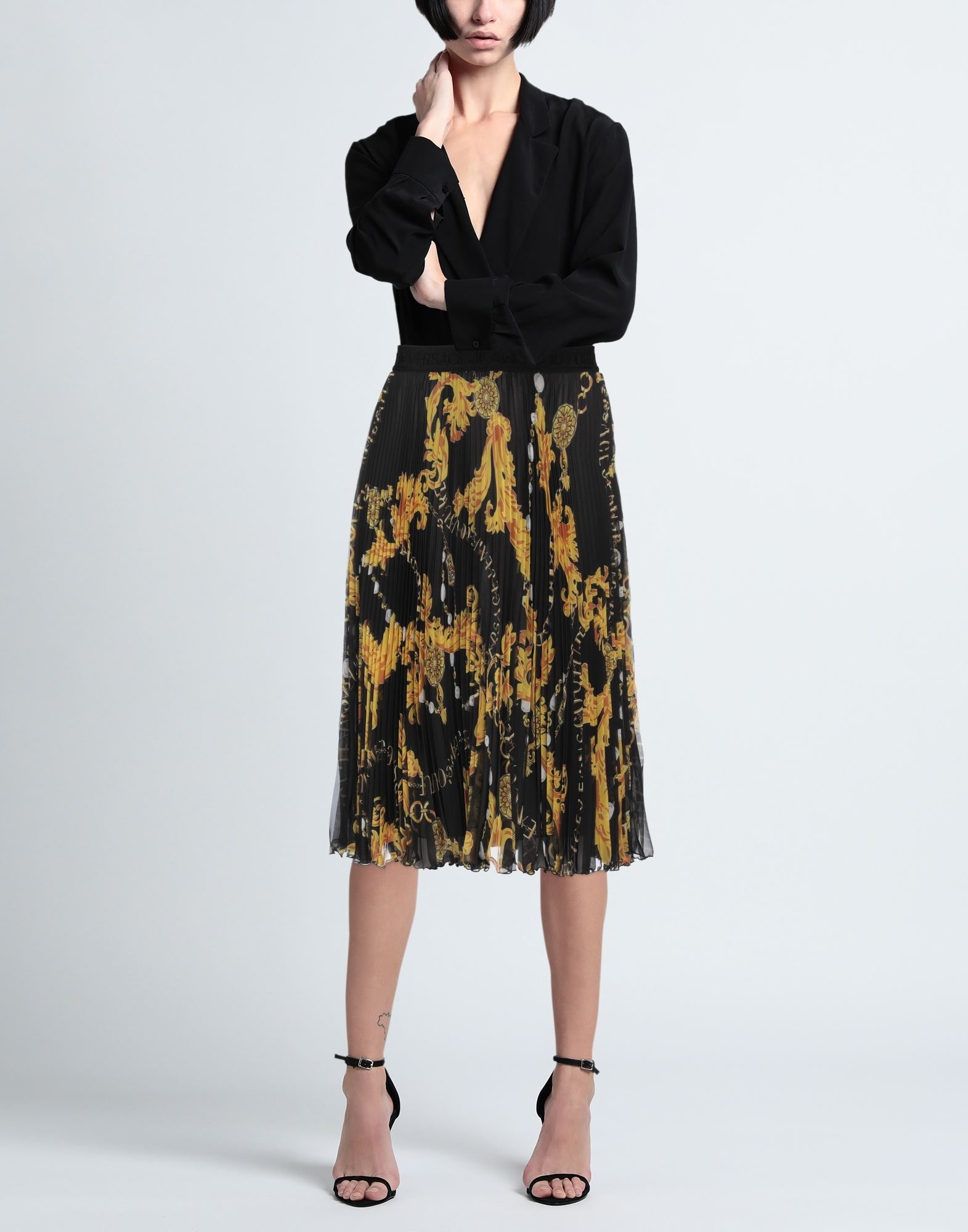 Black Women's Midi Skirt - 2