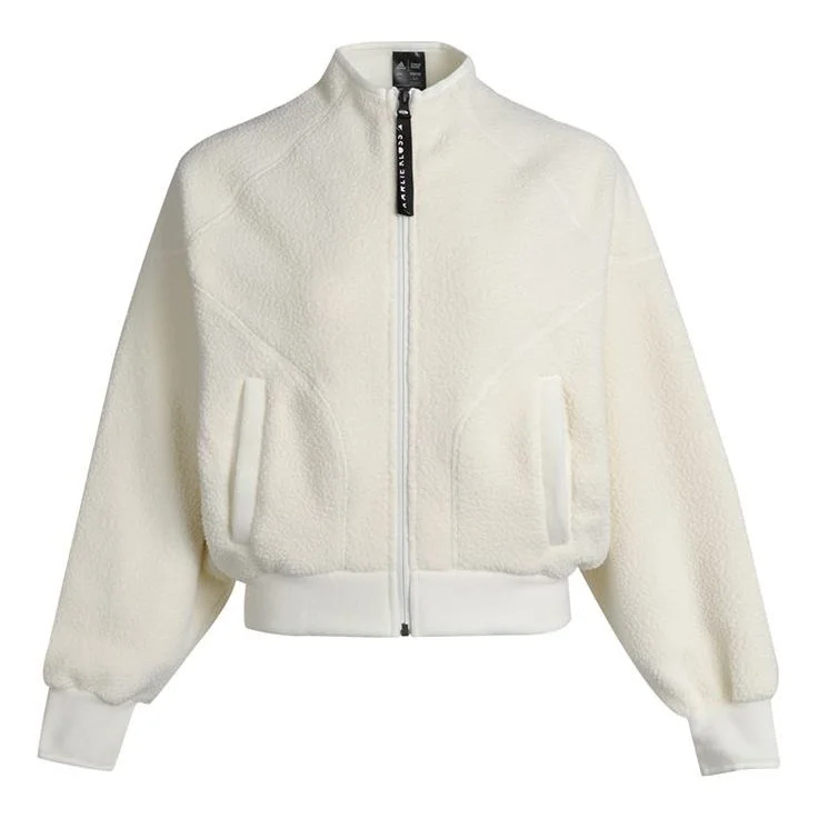 (WMNS) adidas Cover Up Knit Athleisure Casual Sports Stay Warm Jacket White GH7364 - 1