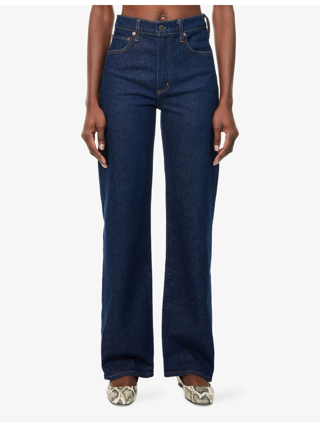 Harper Straight-Leg Stretch-Denim Jeans - 3