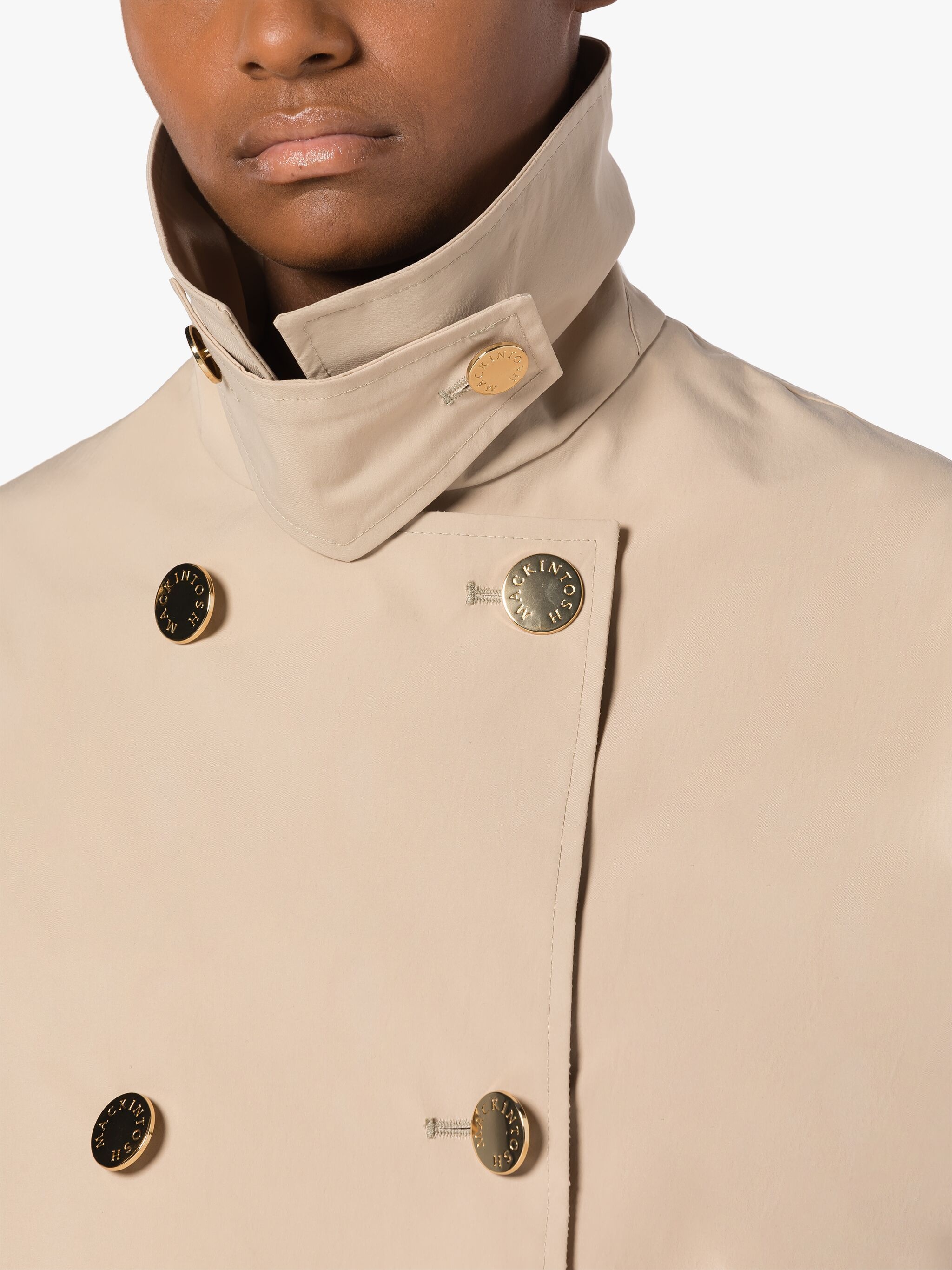 HUMBIE PUTTY ECO DRY SHORT DOUBLE-BREASTED OVERCOAT - 6