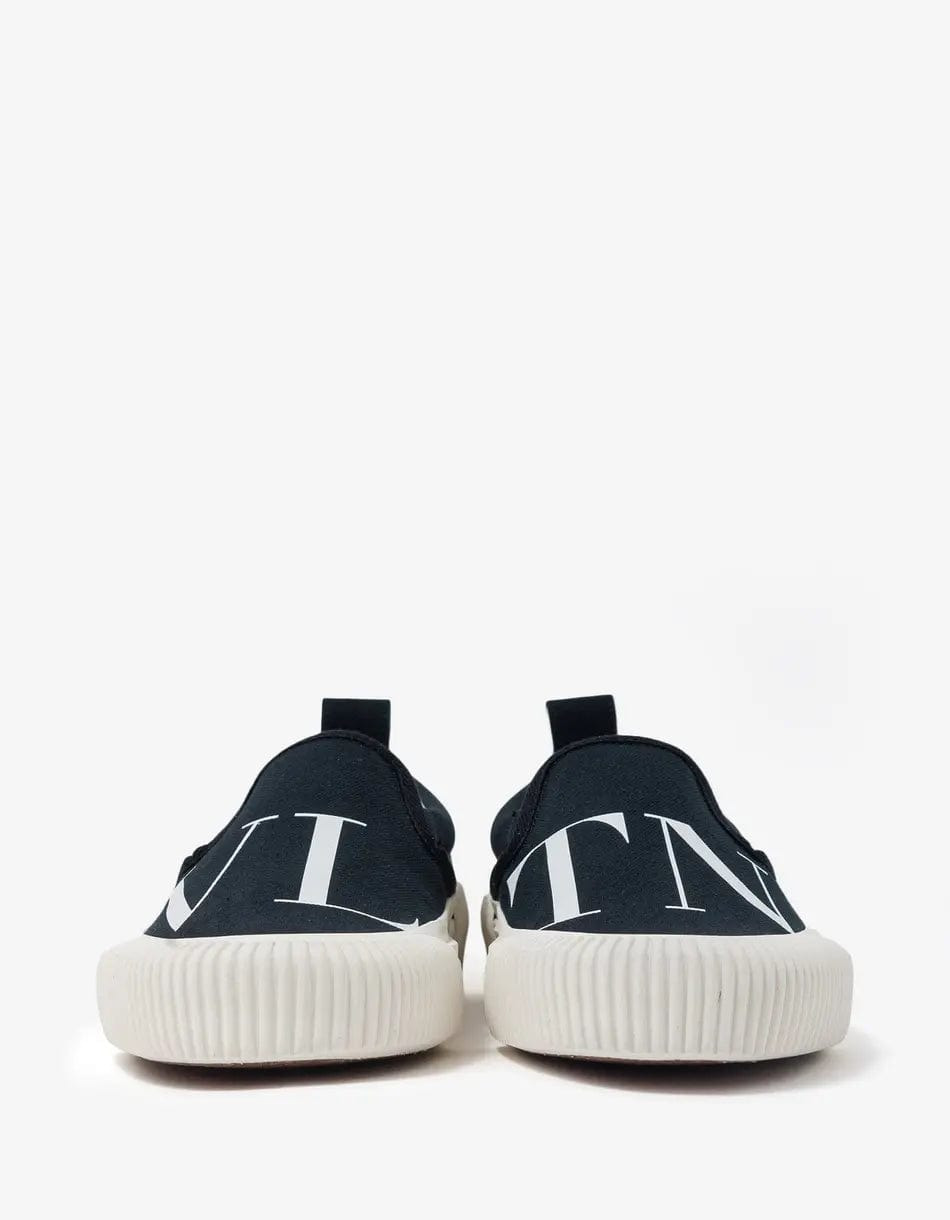Valentino Black VLTN Slip On Trainers - 7