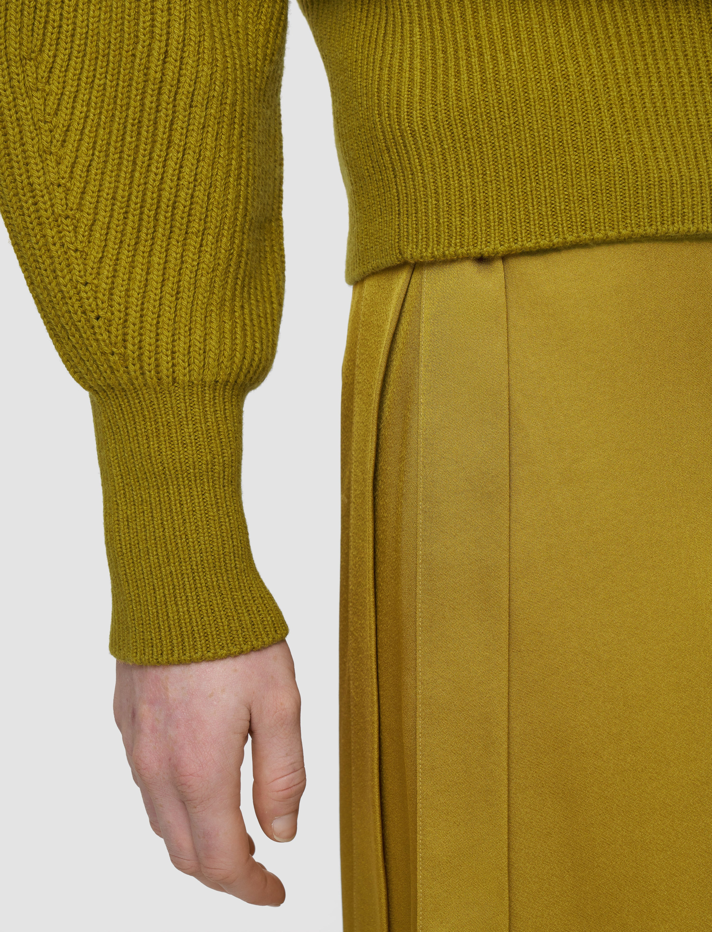 Light Cardigan Stitch Open Neck Jumper - 6