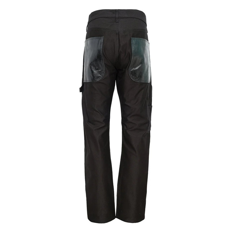 Junya Watanabe MAN Cotton Back Satin Leather Pants outlook