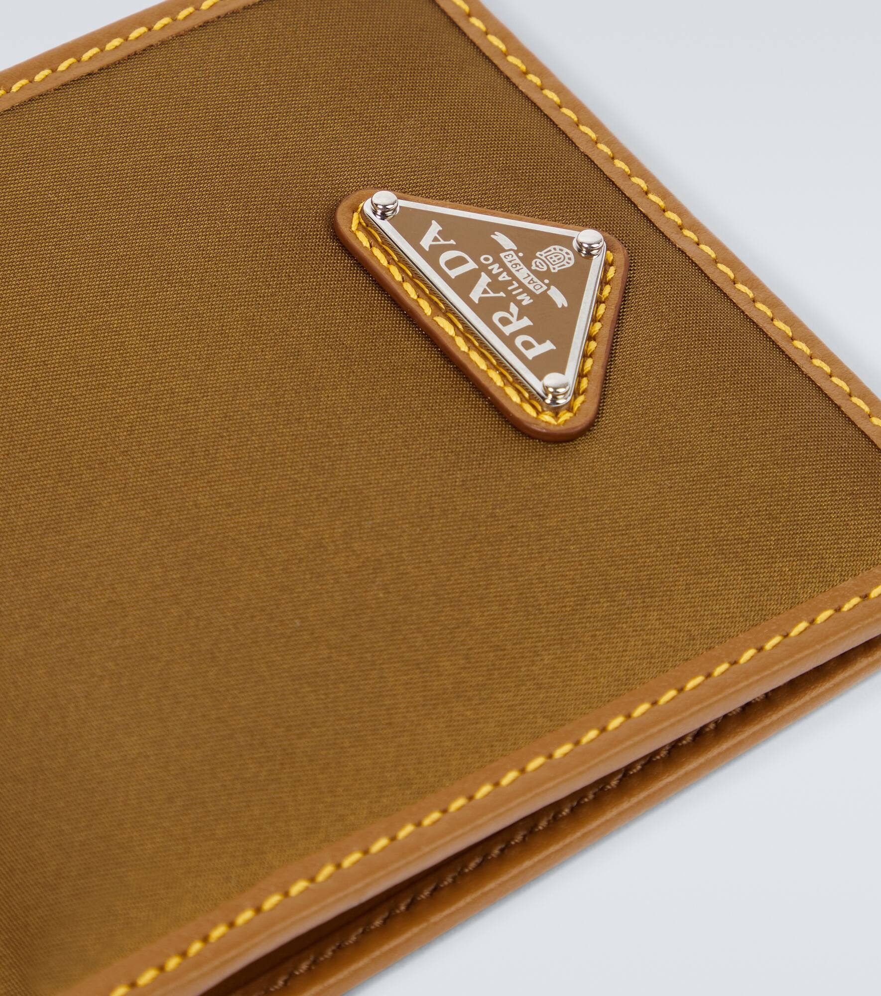 Re-Nylon leather-trimmed wallet - 4