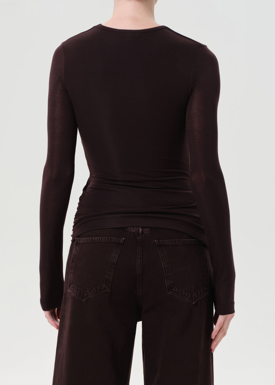 EVE TWIST TEE IN ROOT - 2