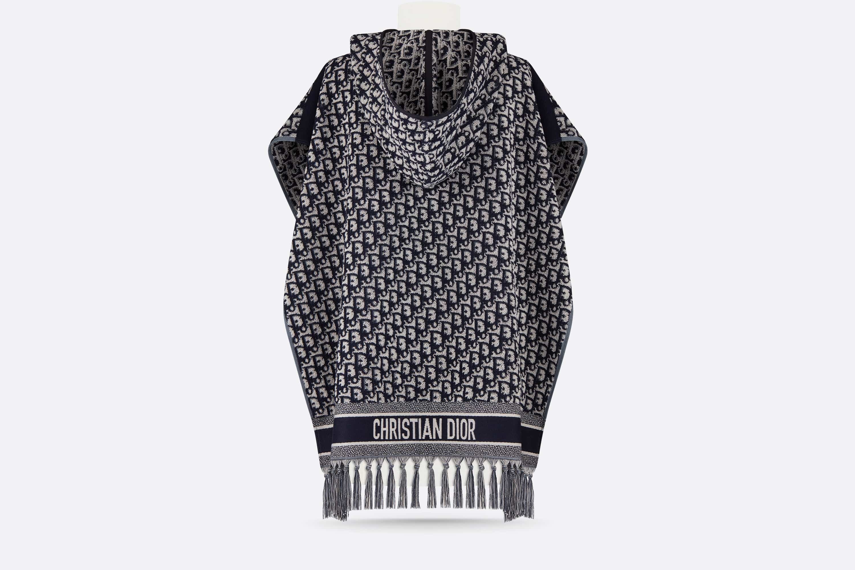 Dior Oblique Hooded Poncho - 7