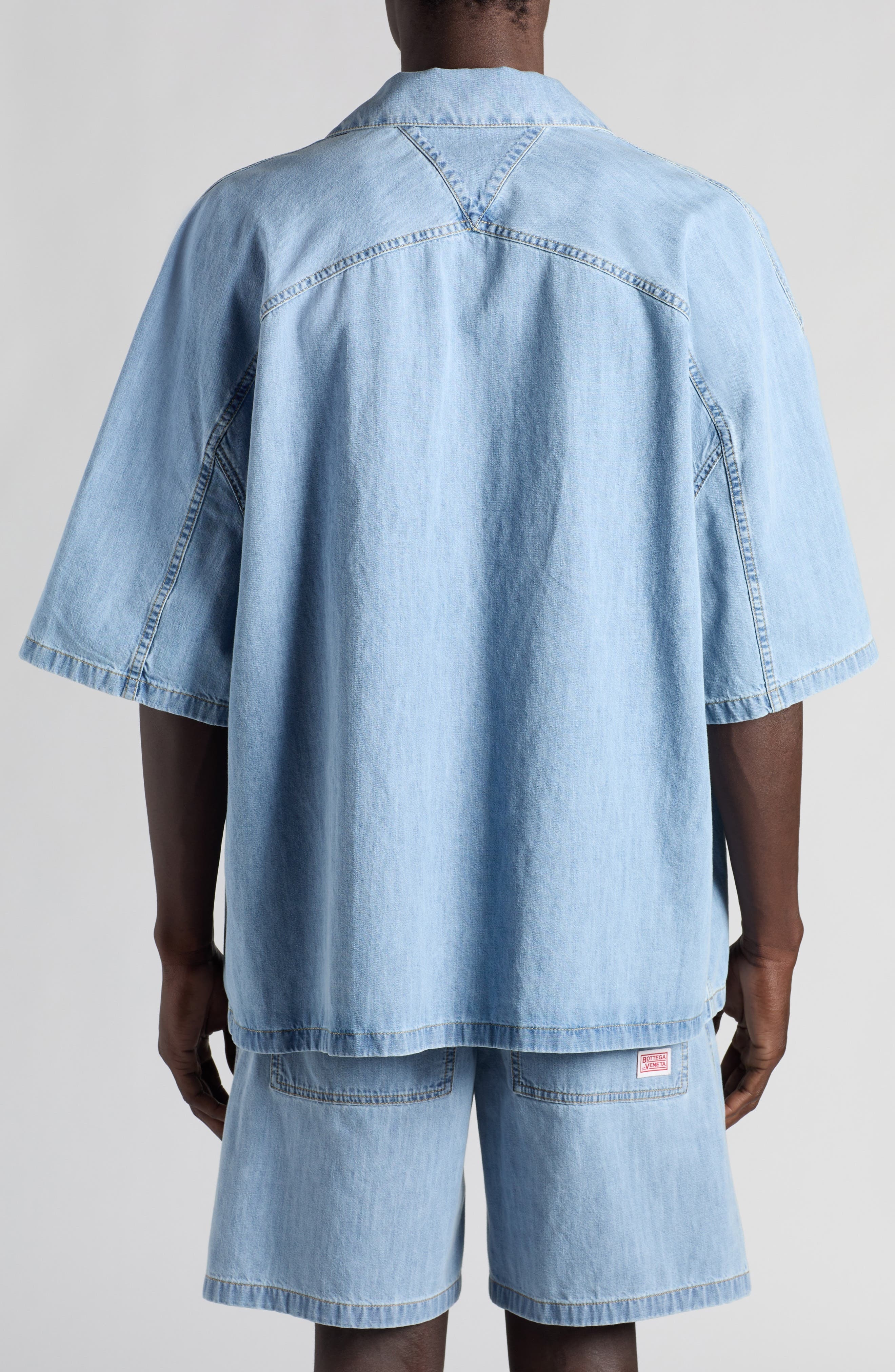Bleached Denim Camp Shirt - 2