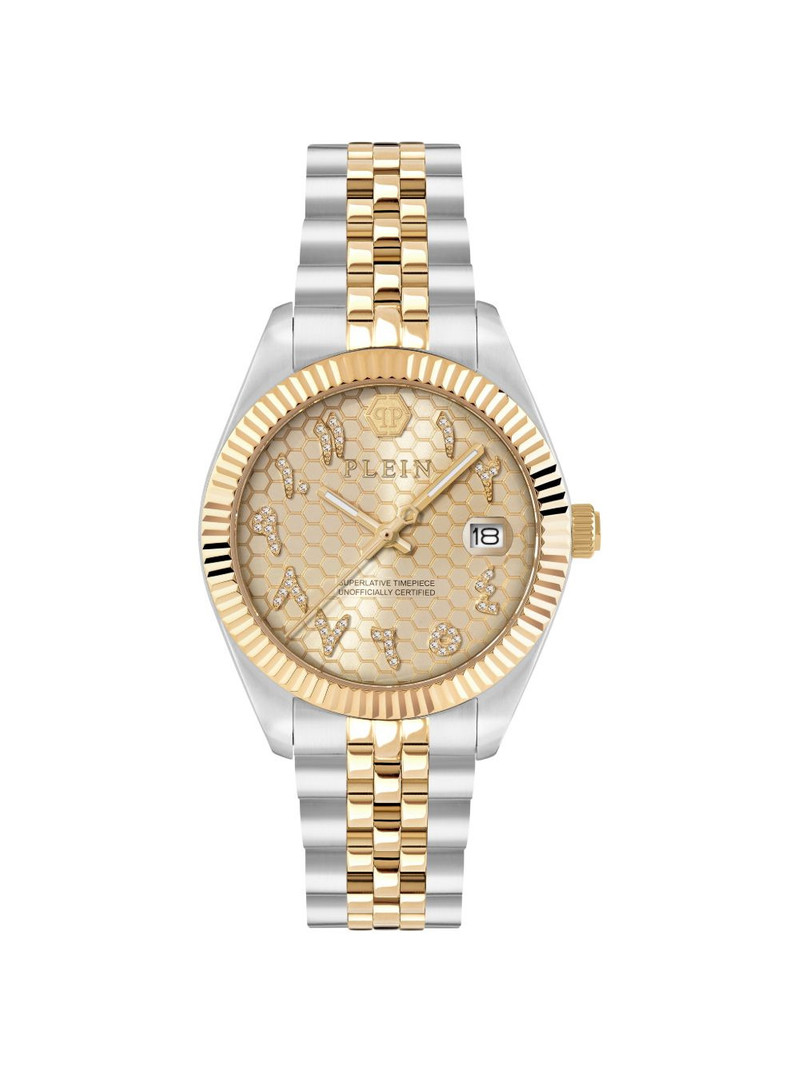 Superlative crystal-embellishment 34mm watch 1
