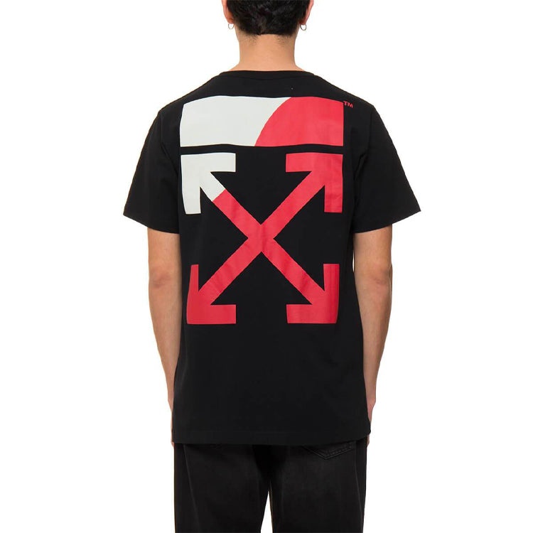 OFF-WHITE Back Arrow Printing Short Sleeve Black OMAA027S191850061020 - 4