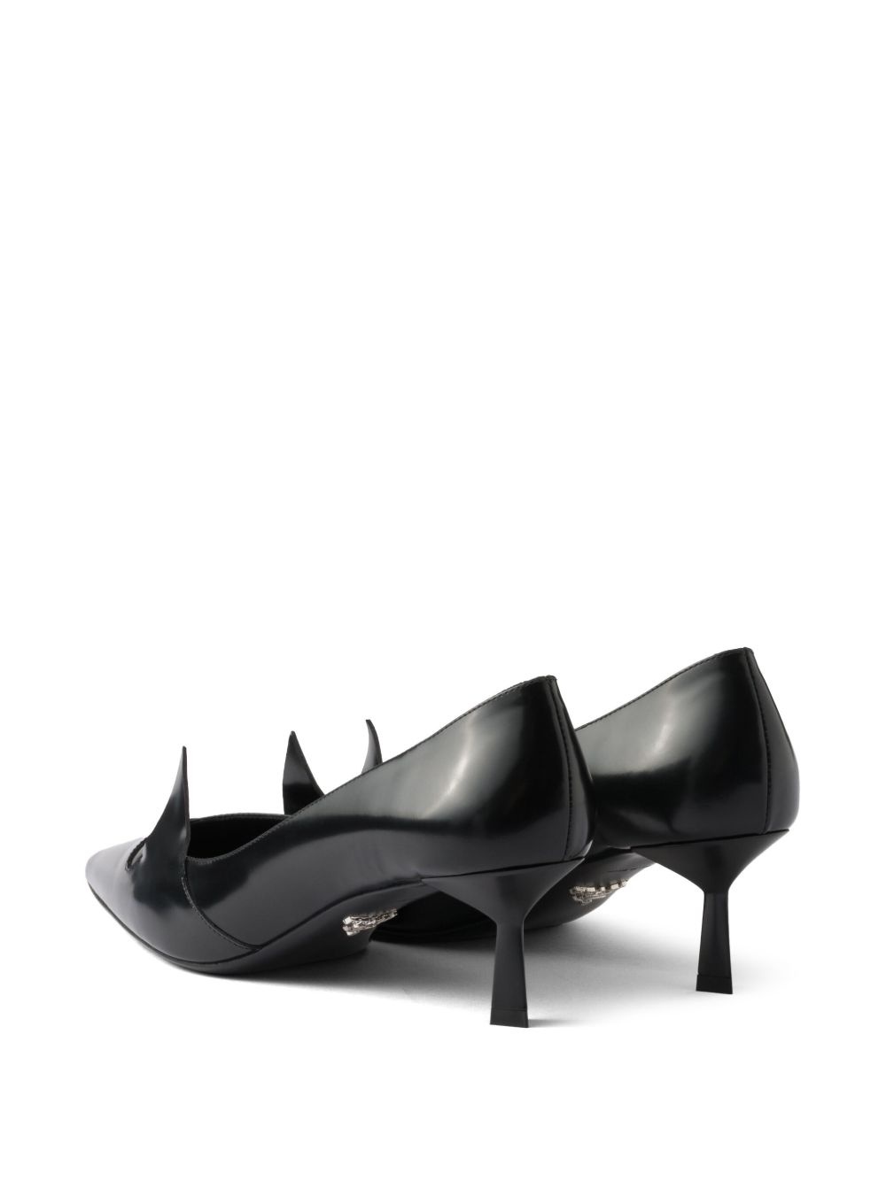 55mm two-tone brushed-leather pumps - 3