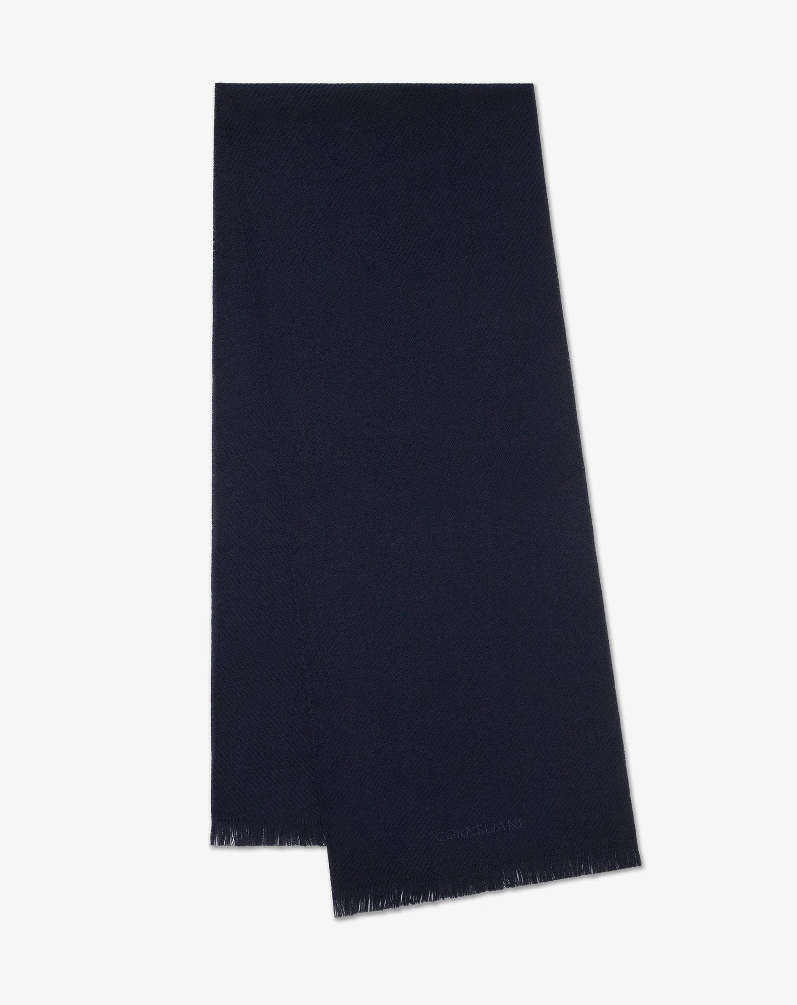 Blue pure wool scarf - 1