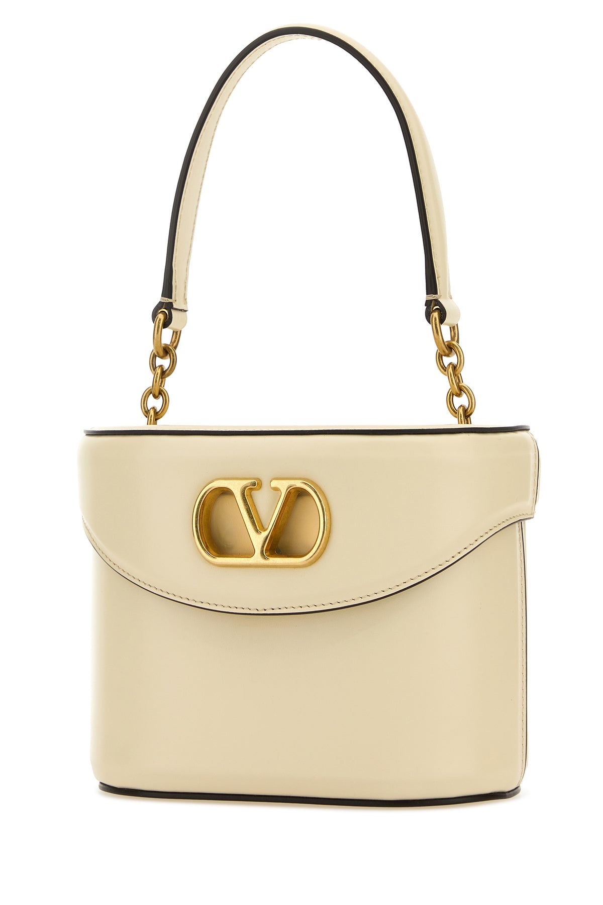 Ivory leather VLogo Signature bucket bag - 2