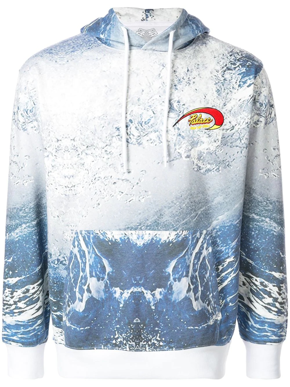 water print hoodie - 1